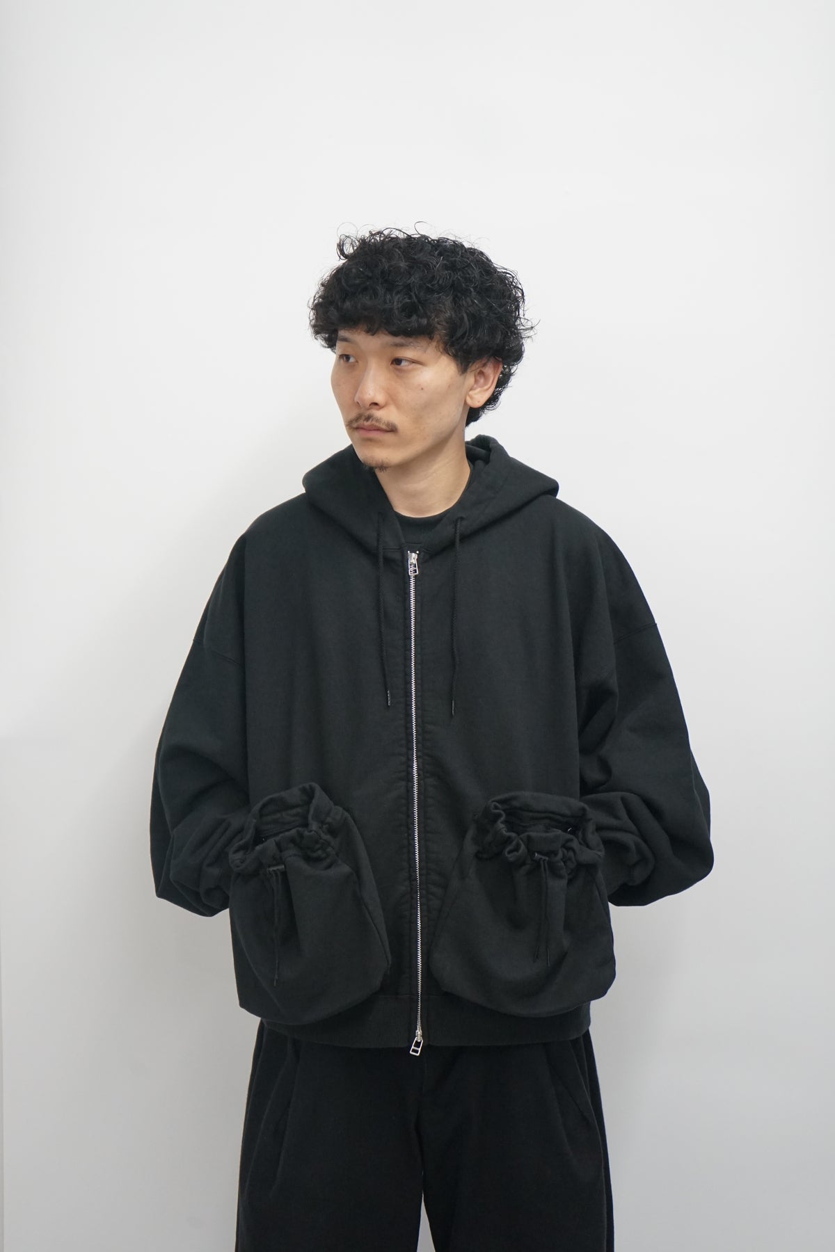 "KINCHAKU" ZIPUP HOODIE