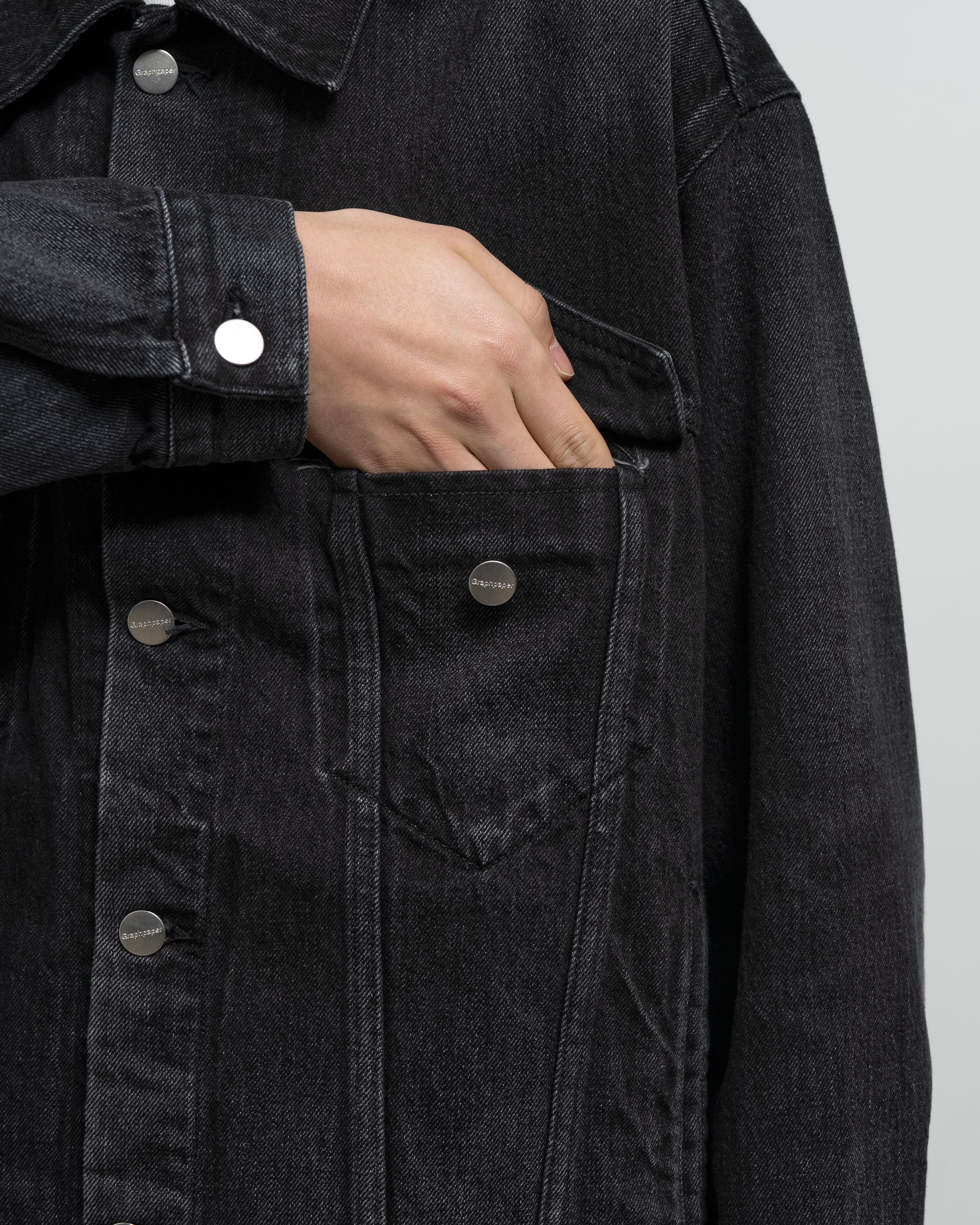 Selvage Denim Trucker Jacket -DARK FADE-