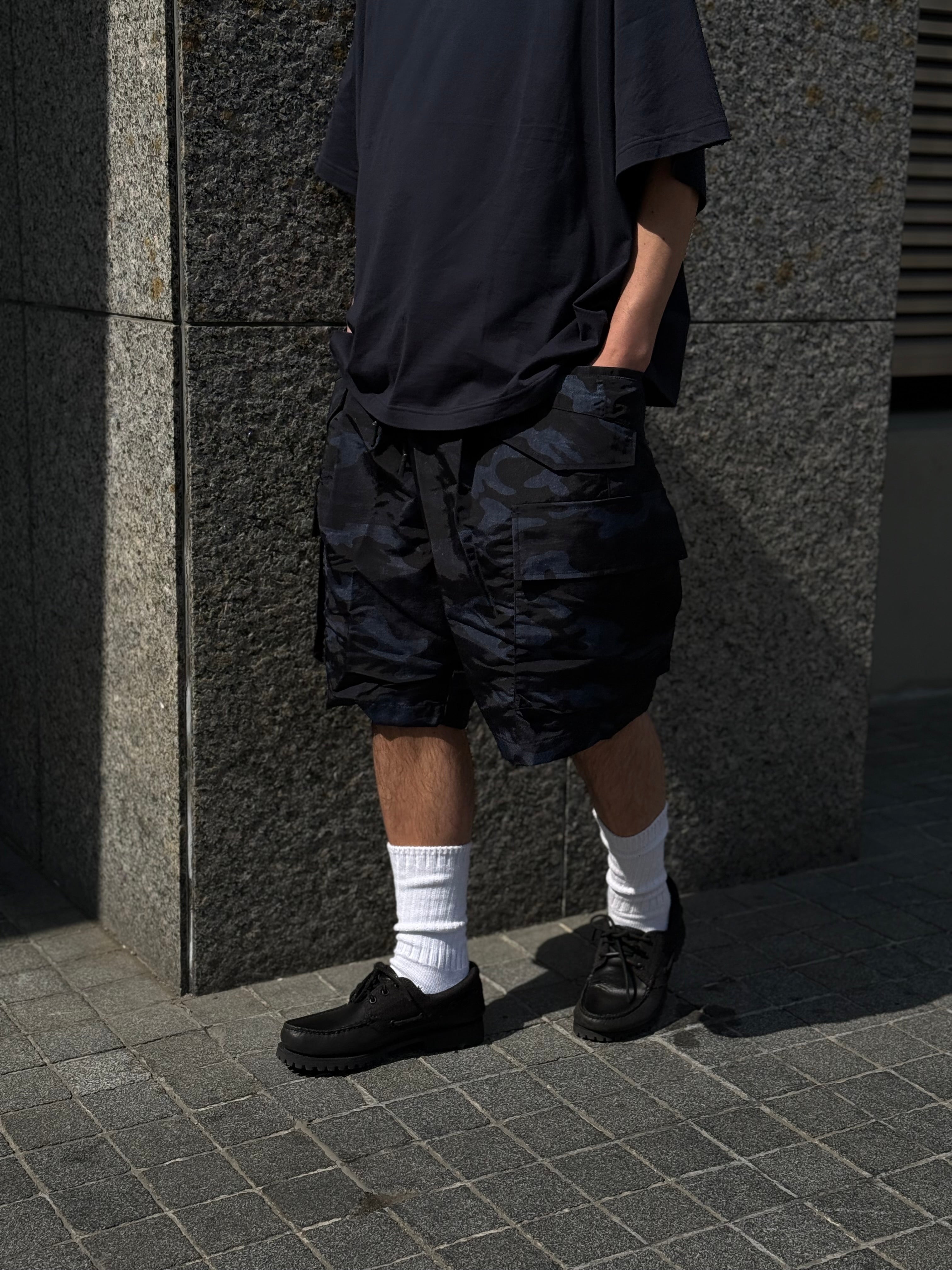 【26SS】CAMO BAGGY CARGO SHORTS