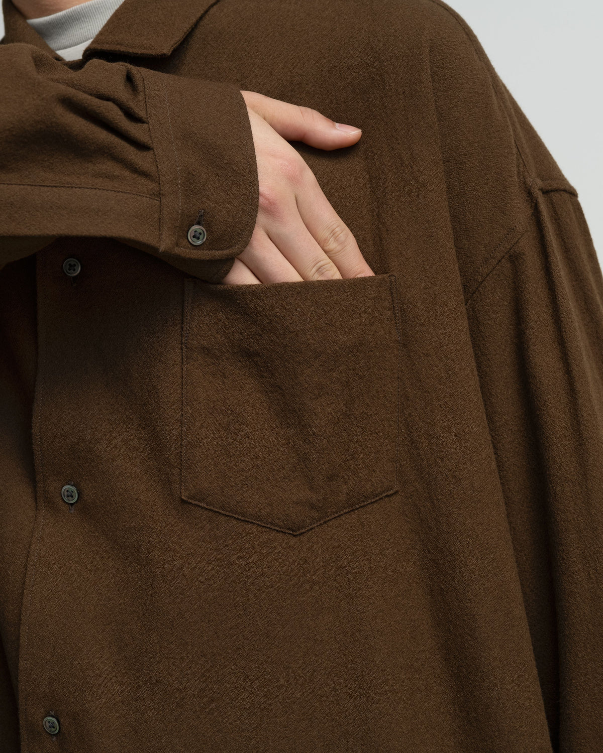 Extra Fine Wool Lawn L/S Sleeping Shirt