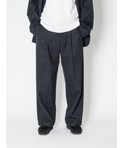 【8/21(金)発売】WOOL COTTON 2 TUCK TROUSERS