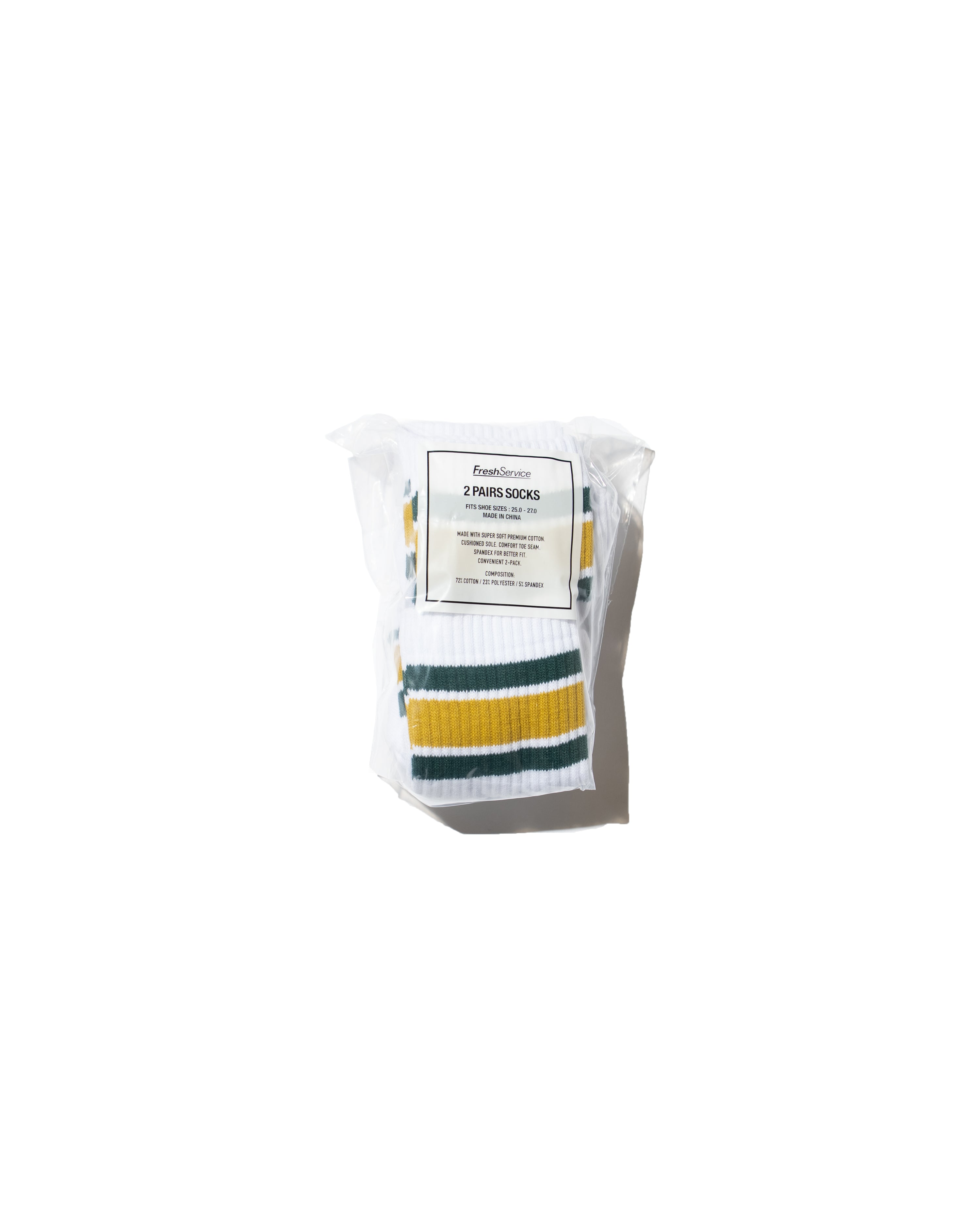 2-PACK MULTI STRIPE CREW SOCKS