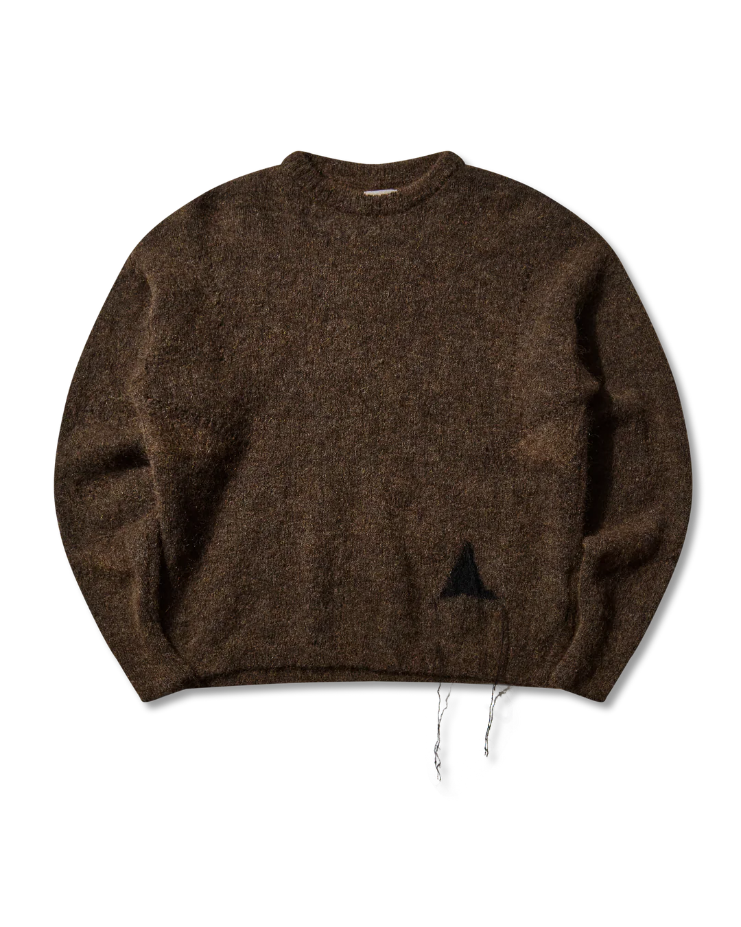 Dropstitch Mohair Knit Crewneck