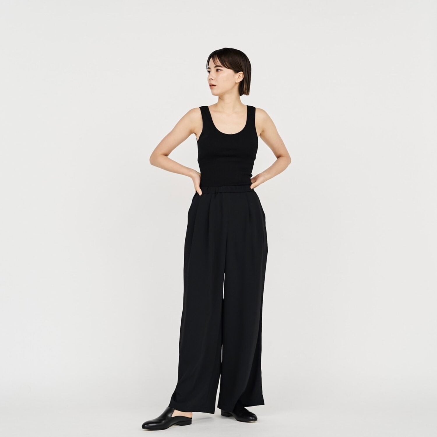 Satin Easy Wide Pants