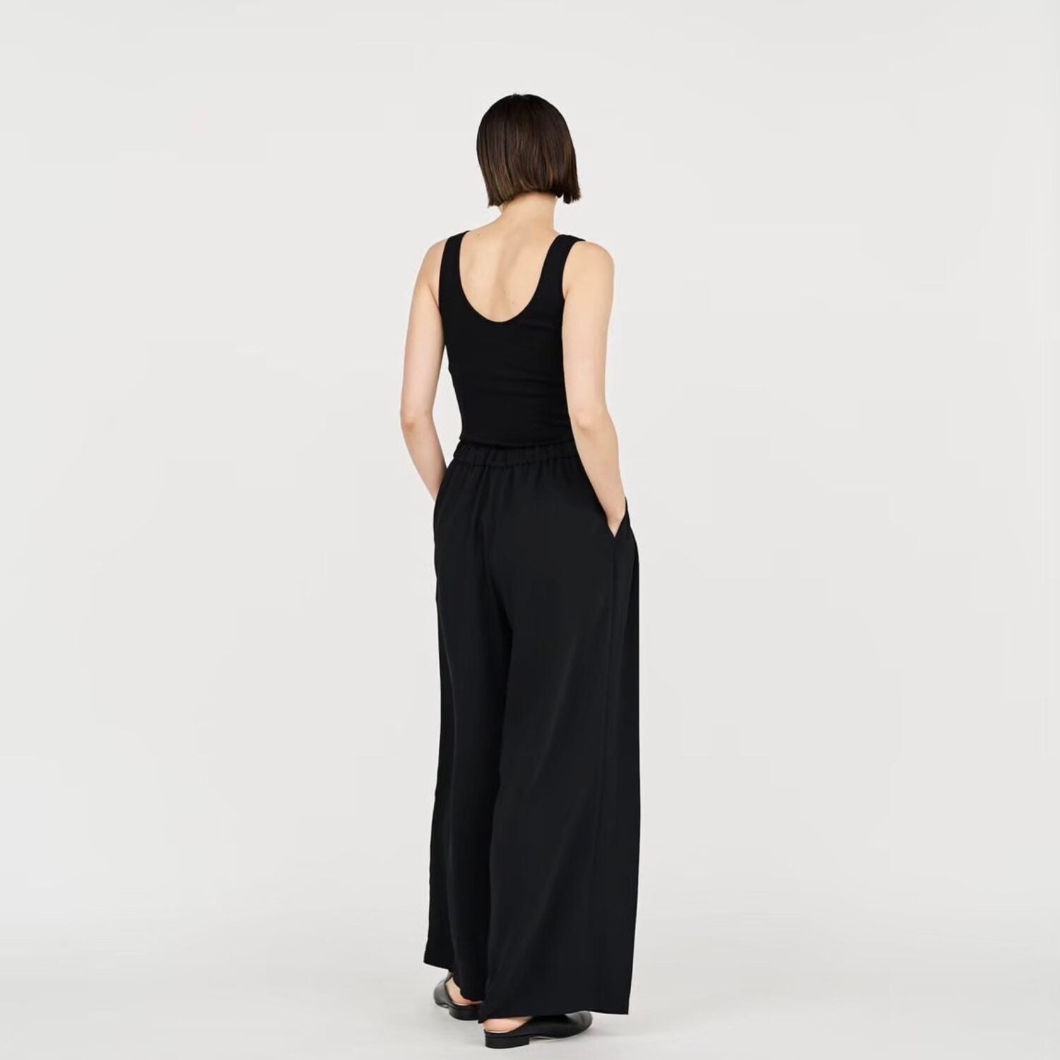 Satin Easy Wide Pants