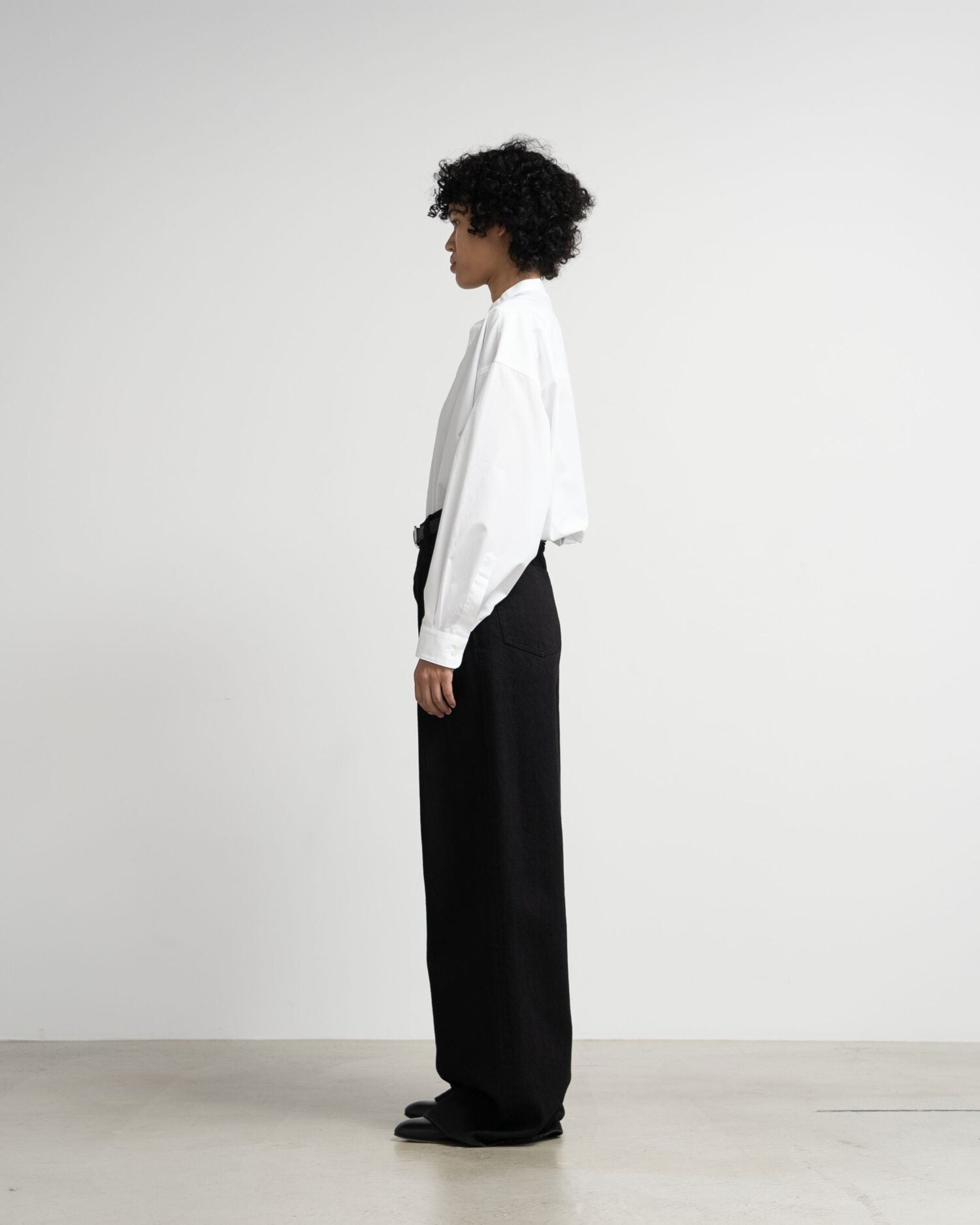 Selvage Denim Two Tuck Wide Pants(RIGID.WASHED)