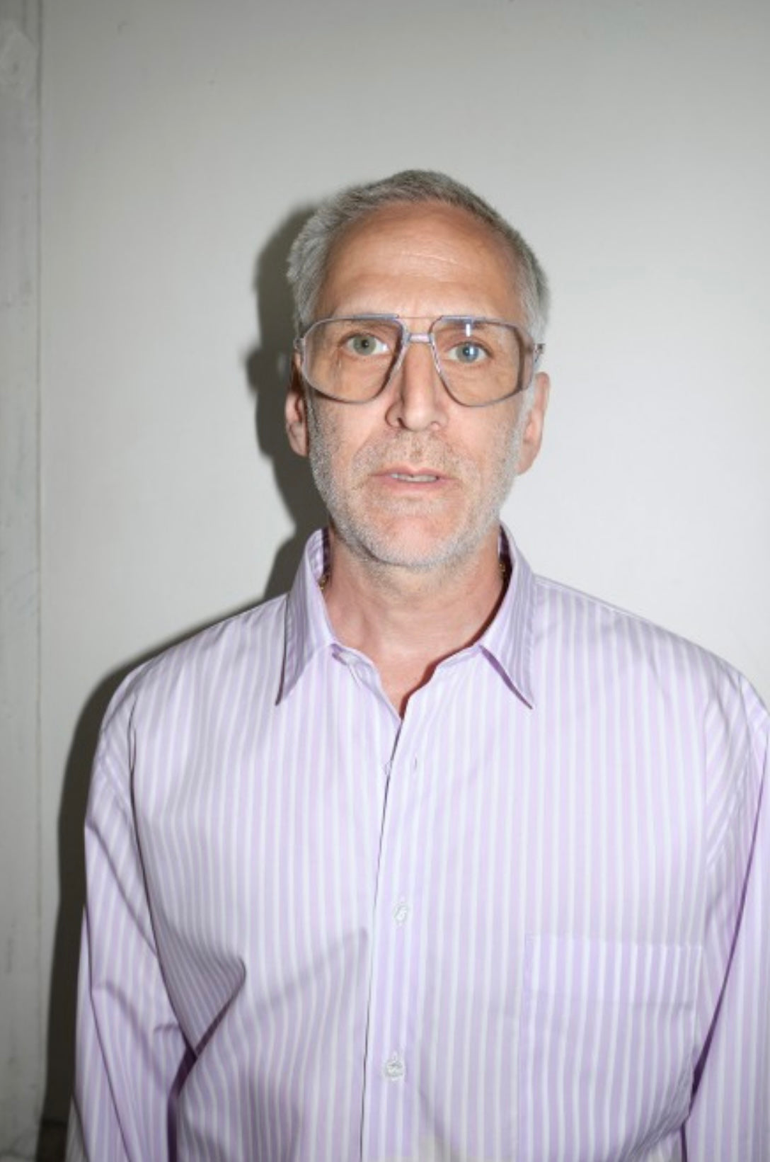 Handmade Men’s Classic Collar Shirt（Mauve/White.ST)