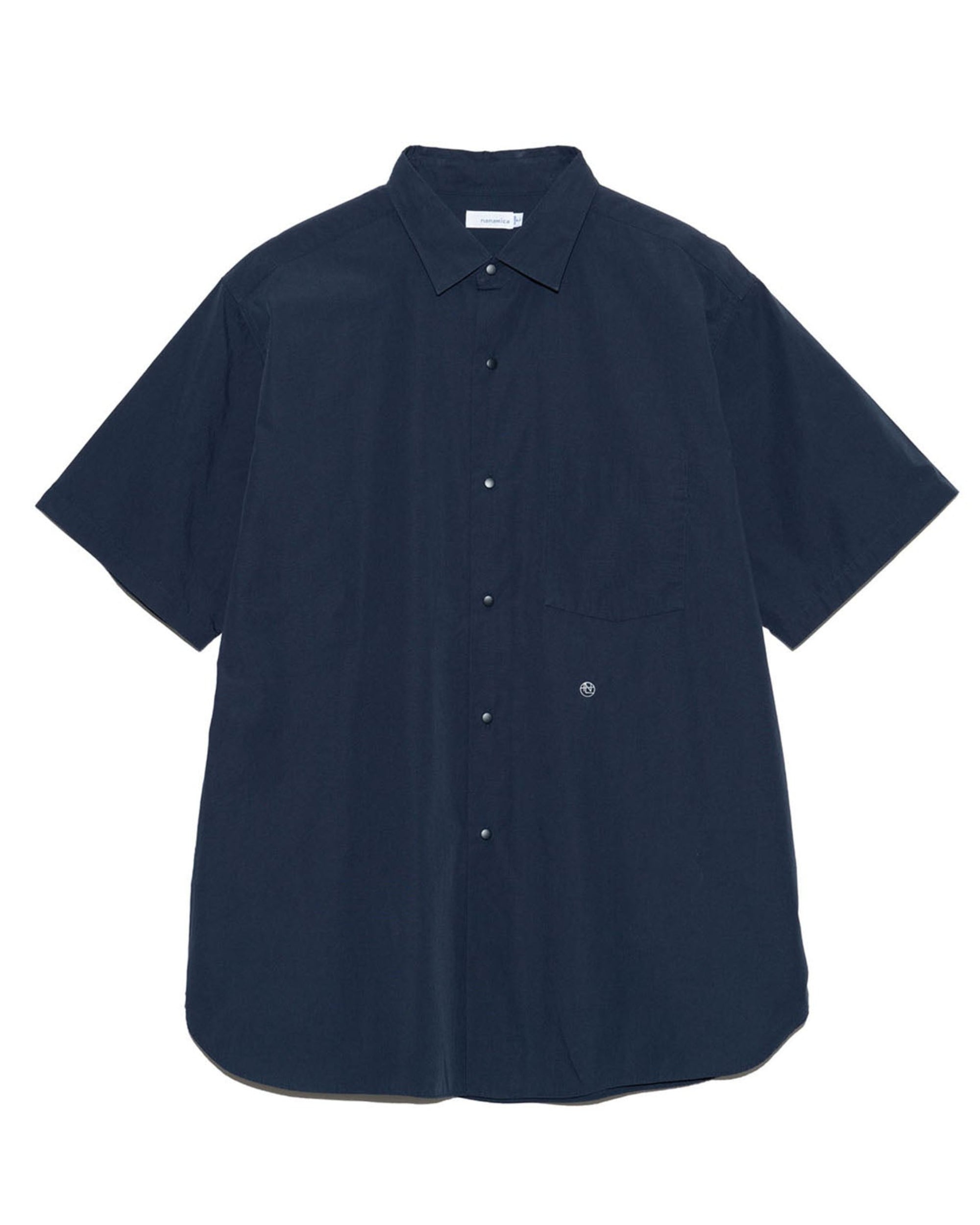 10ss KRIS VAN ASSCHE ボウタイ再構築 コットンシルクシャツ Regular Collar Wind S/S Shirt