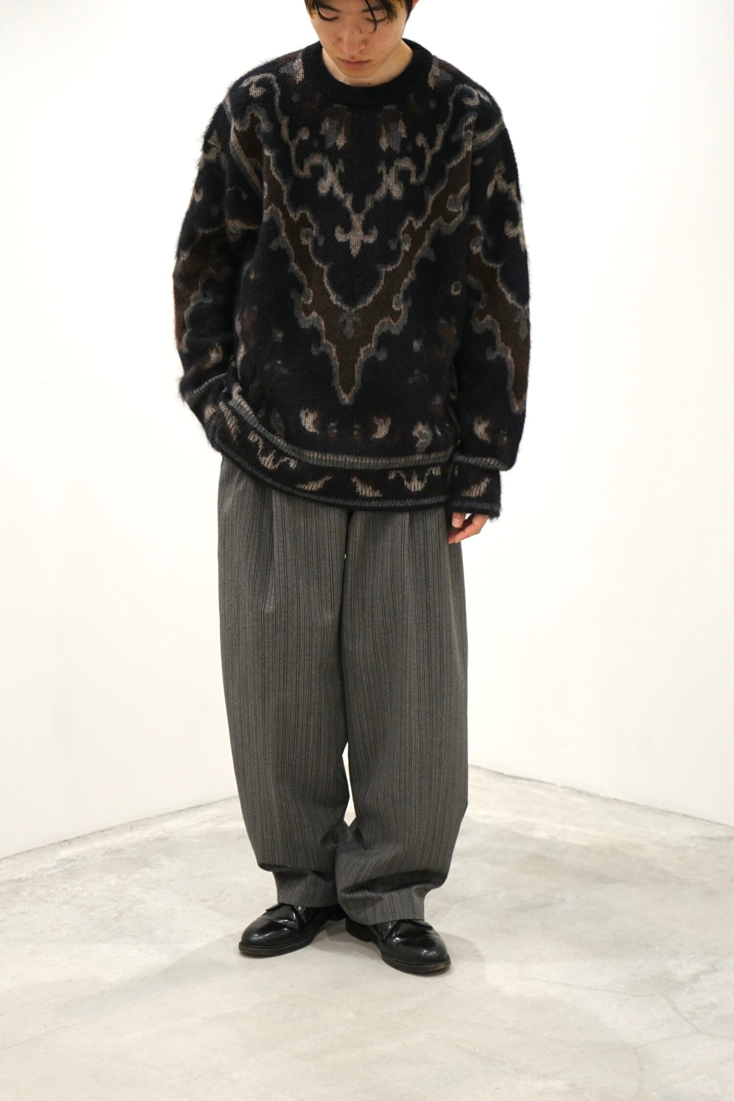 CASHMERE OVERSIZED CARPET SWEATER