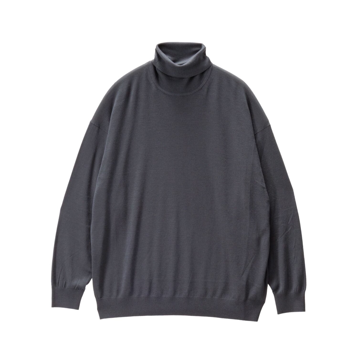 High Gauge L/S Oversized High Neck Knit