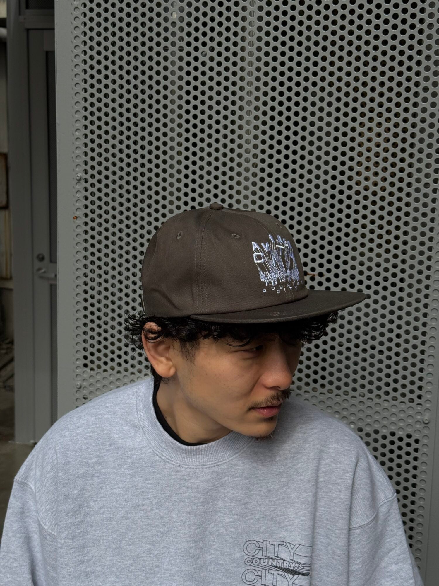 CITY COUNTRY CITY x AVIREX_EMBROIDERED LOGO  COTTON TWILL CAP