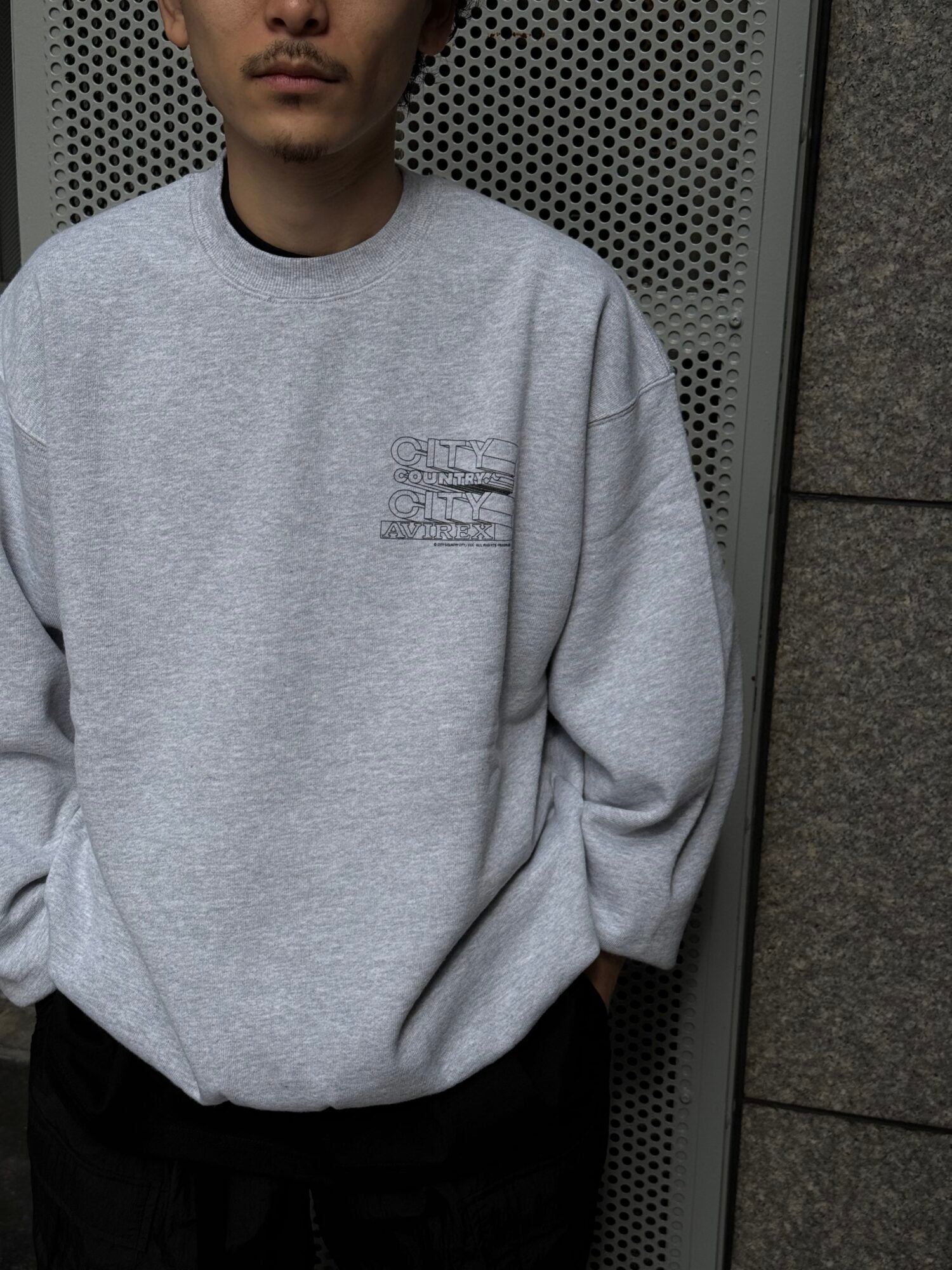 CITY COUNTRY CITY x AVIREX_SWEAT  SHIRT