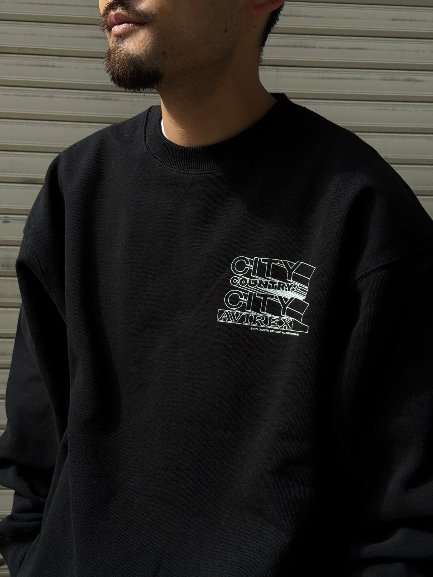 CITY COUNTRY CITY x AVIREX_SWEAT  SHIRT