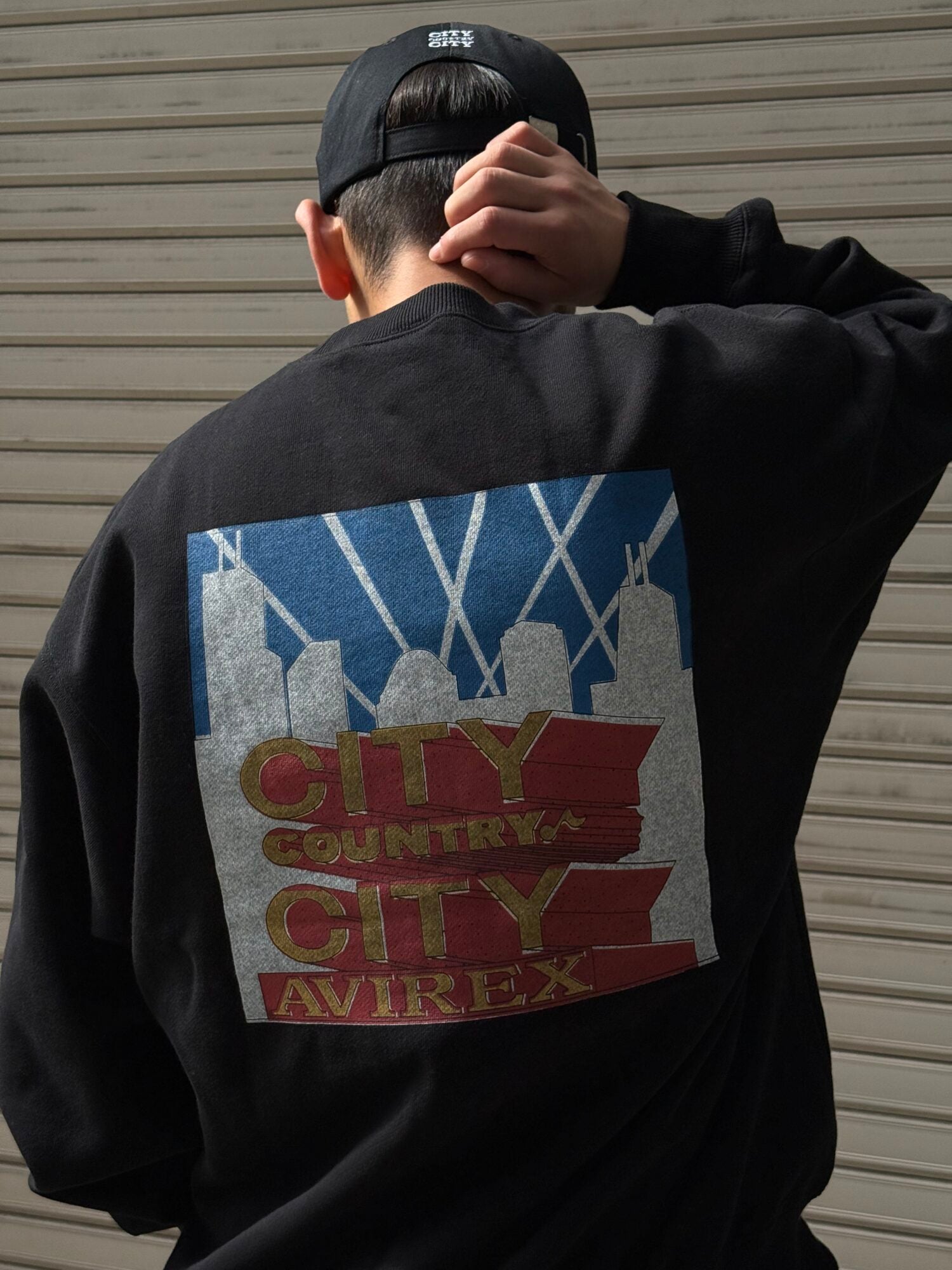 CITY COUNTRY CITY x AVIREX_SWEAT  SHIRT