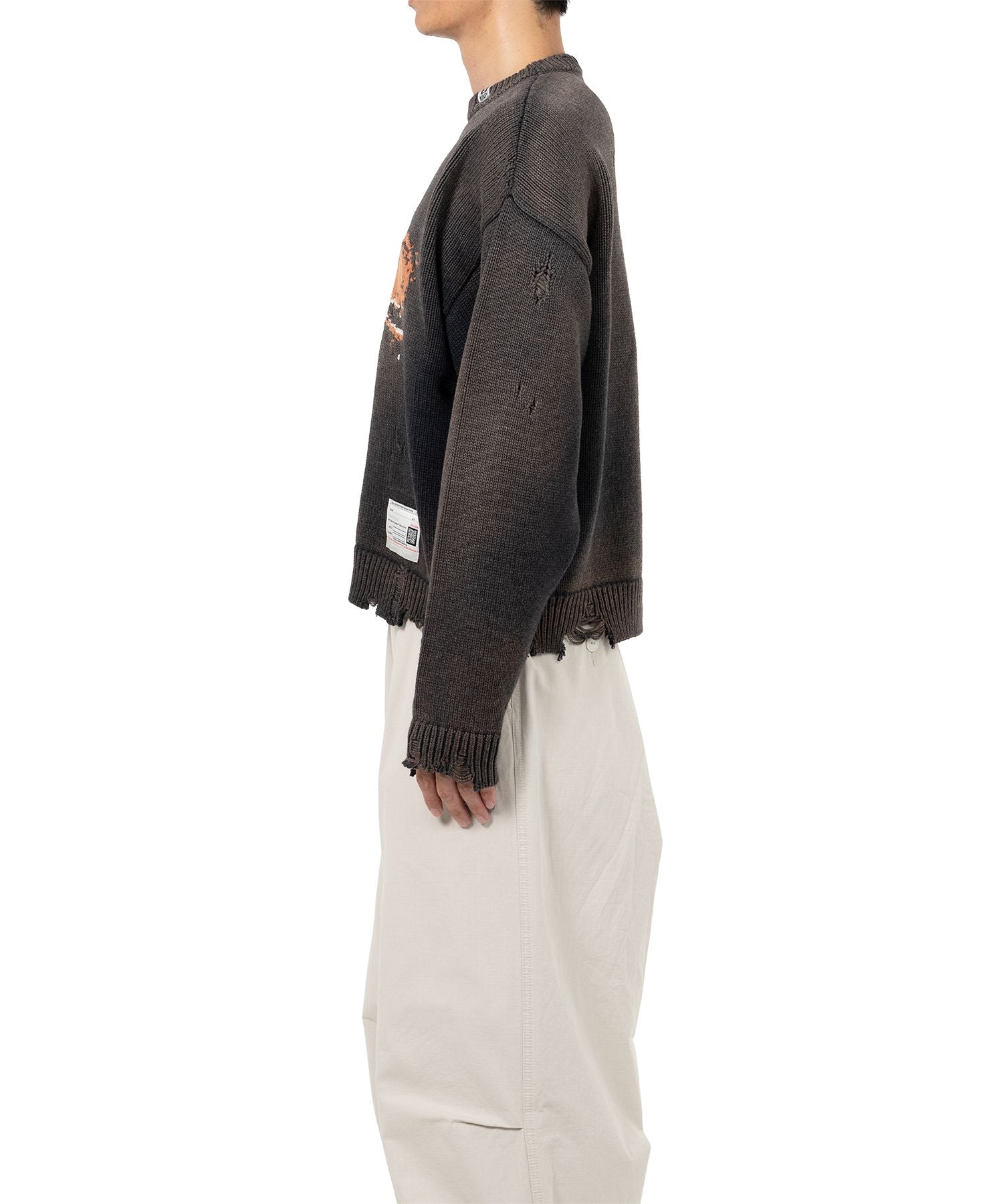 WHALE JACQUARD KNIT PULLOVER