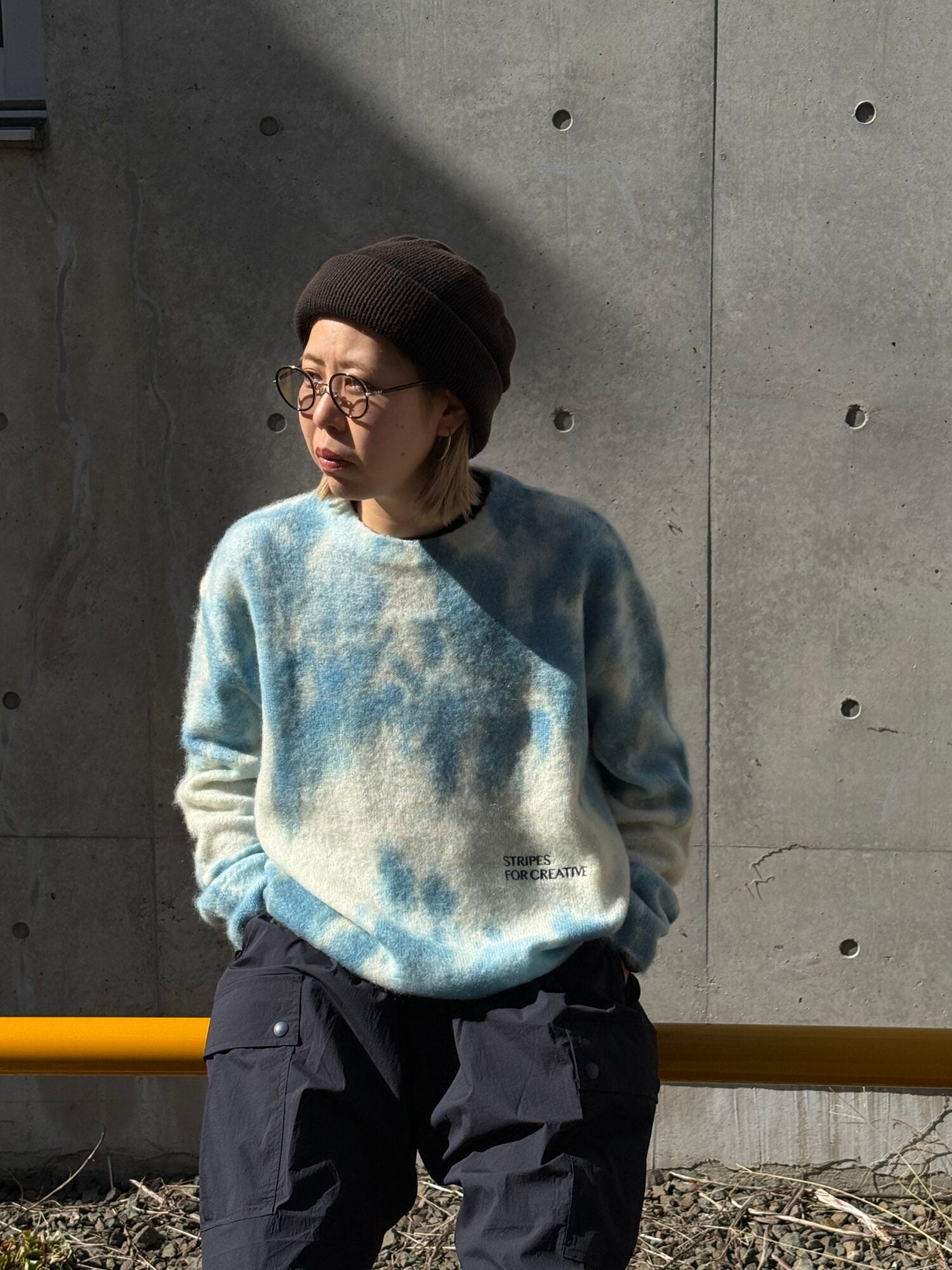S.F.C Stripes For Creative モヘアニット DYED MOHAIR CREW