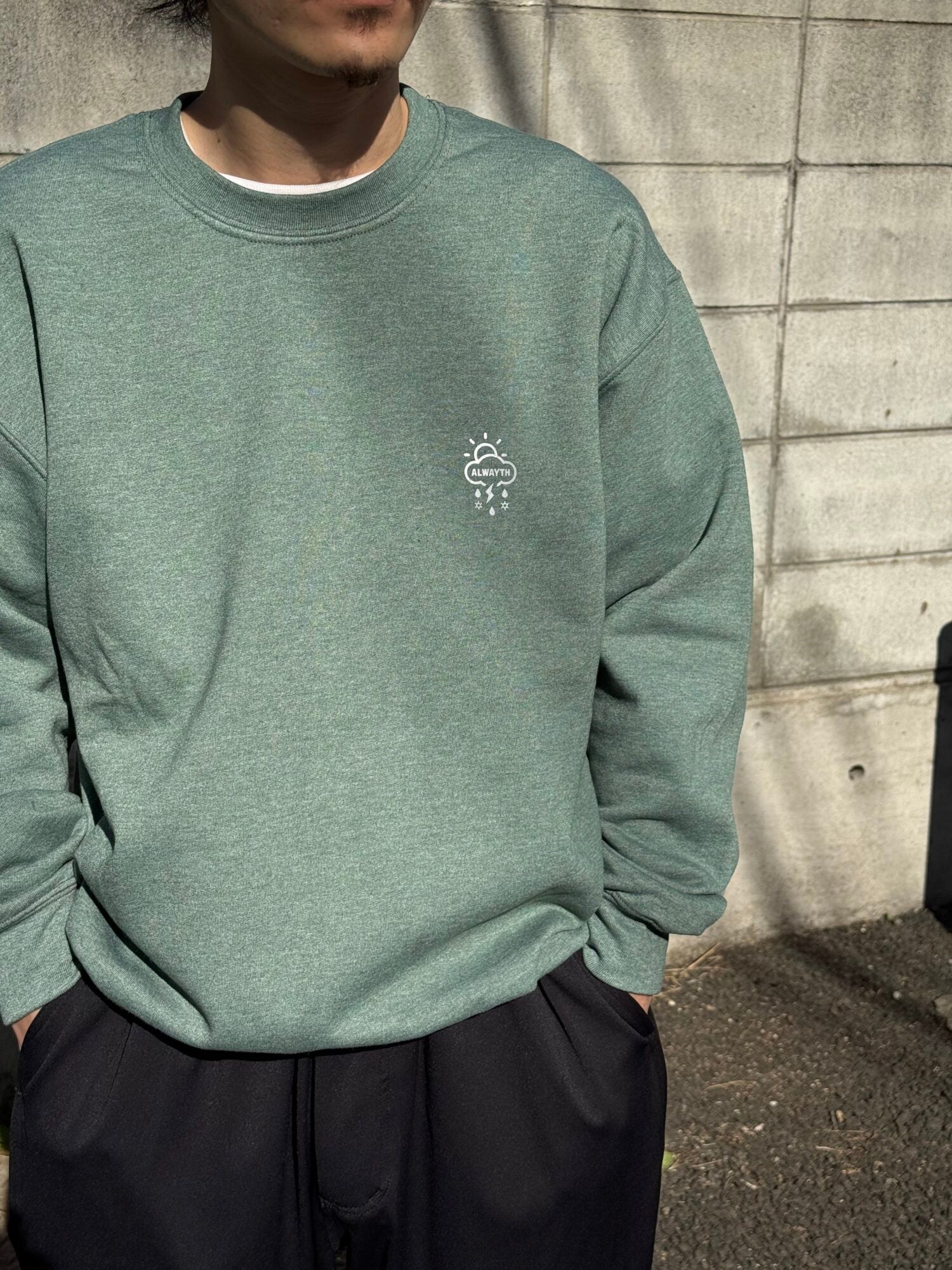 Alwayth “Reflective logo Crewneck