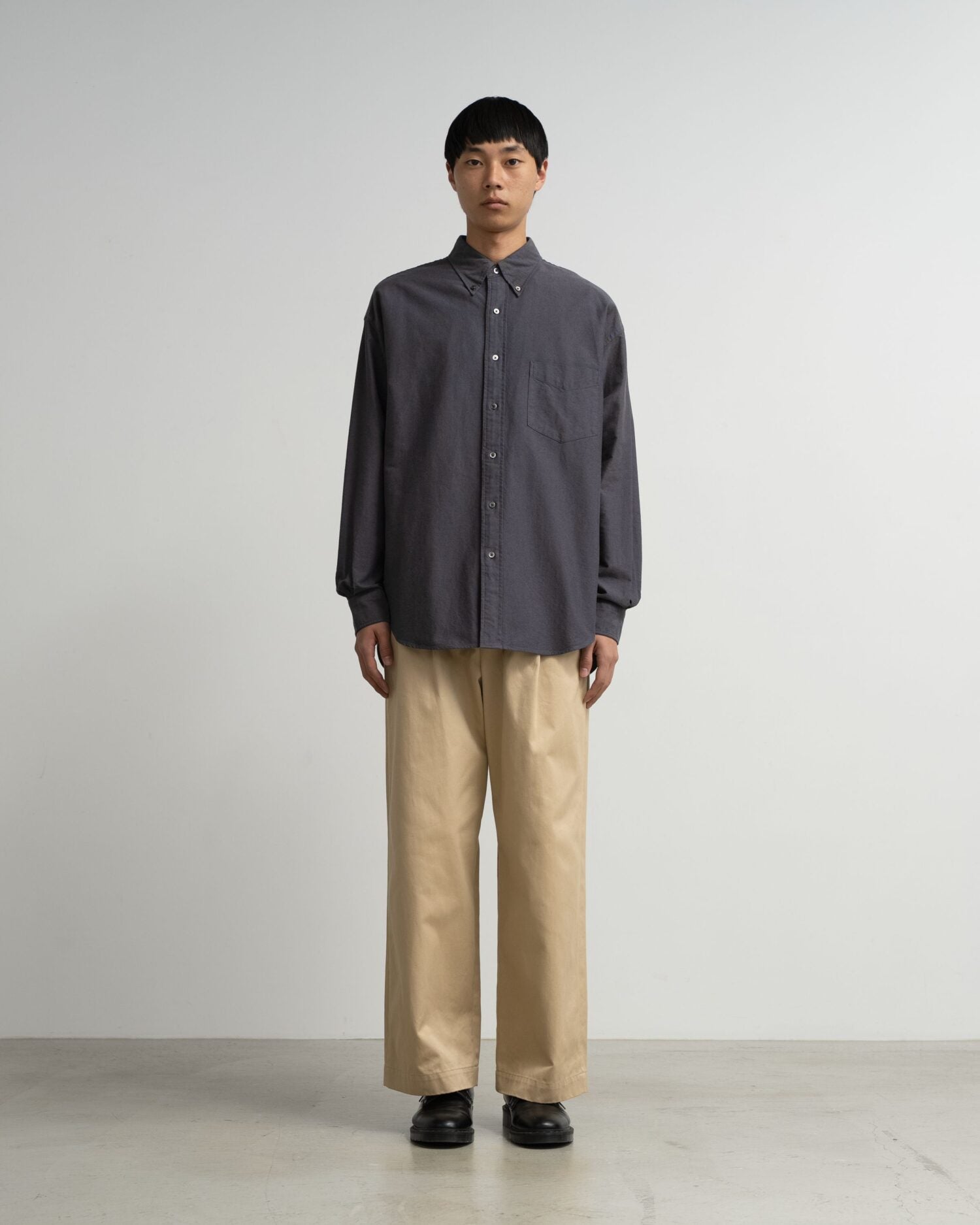 Graphpaper-Oxford L/S B.D Box Shirt
