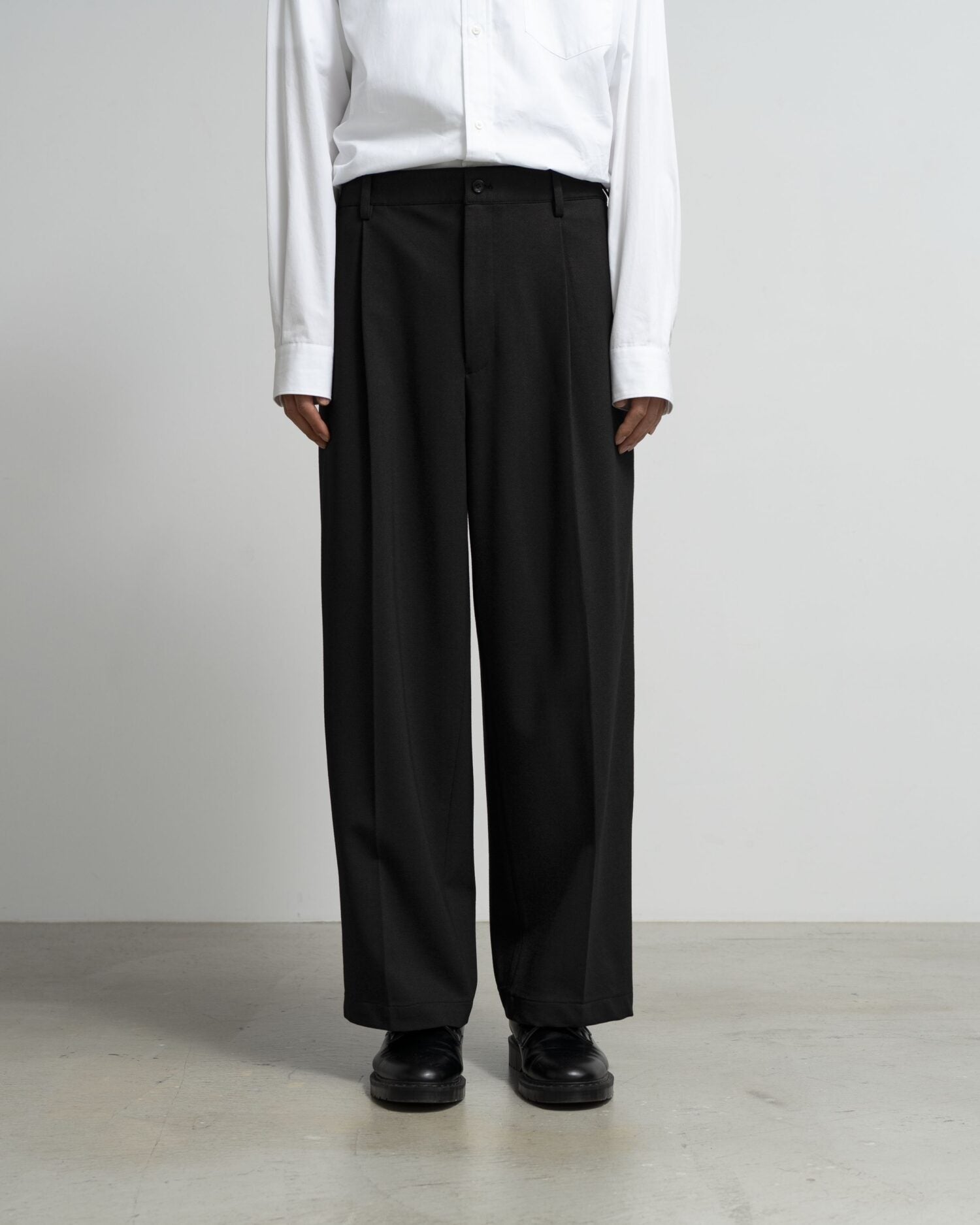 SIDOGRAS Melange Ponte Wide Slacks