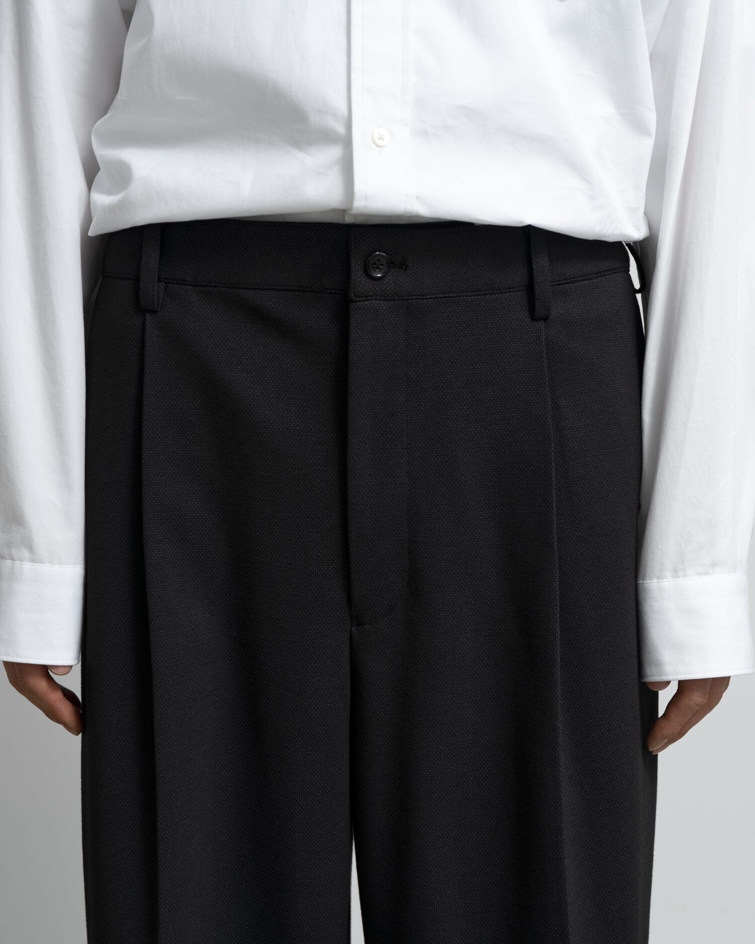 SIDOGRAS Melange Ponte Wide Slacks