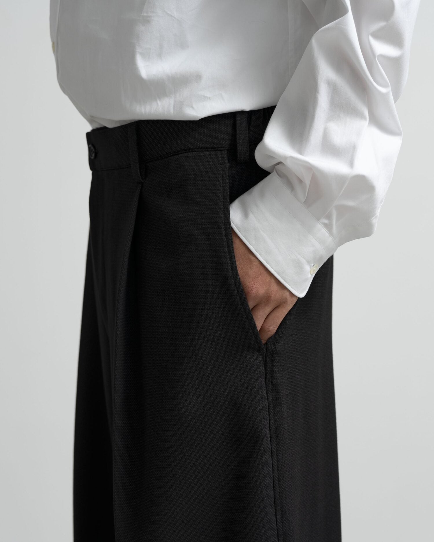 SIDOGRAS Melange Ponte Wide Slacks