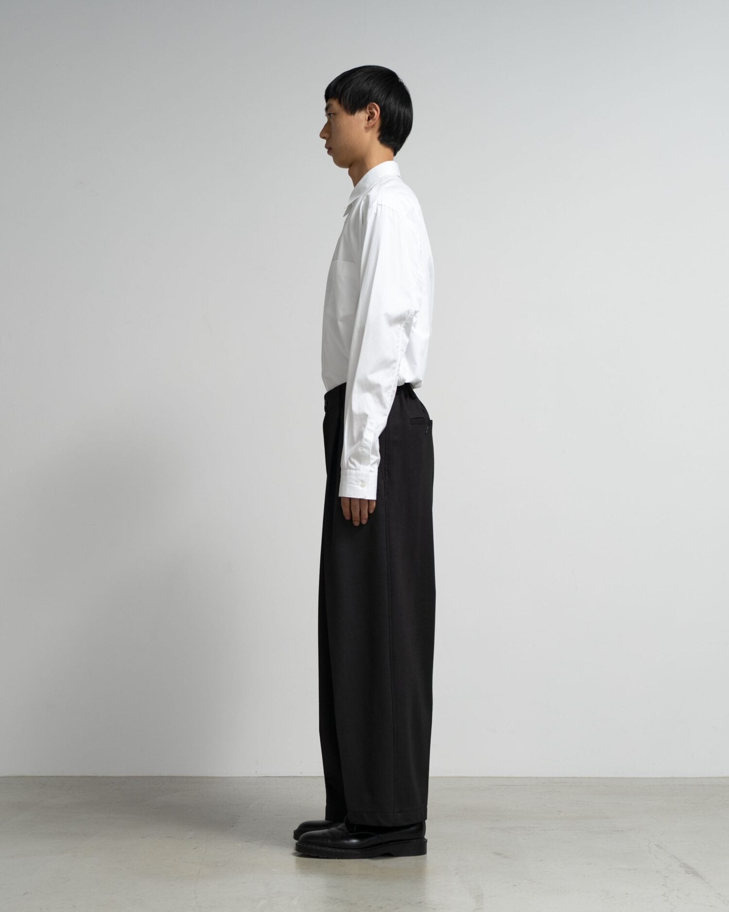 Graphpaper-SIDOGRAS Melange Ponte Wide Slacks