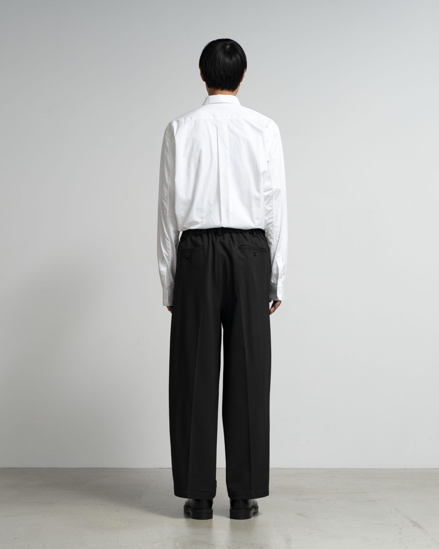 Graphpaper-SIDOGRAS Melange Ponte Wide Slacks