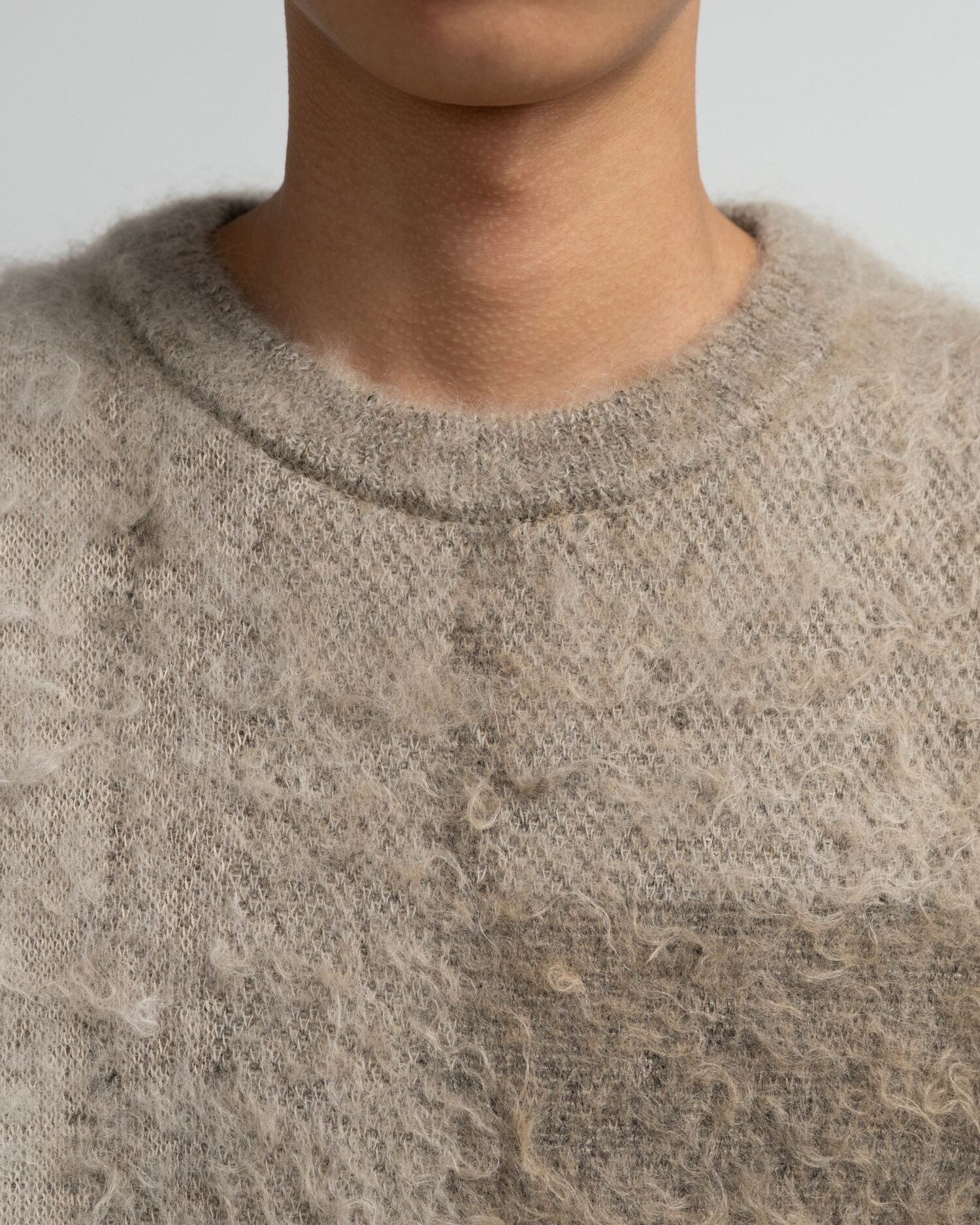 YOKE for Graphpaper ABSTRACT JACQUARD CREWNECK SWEATER