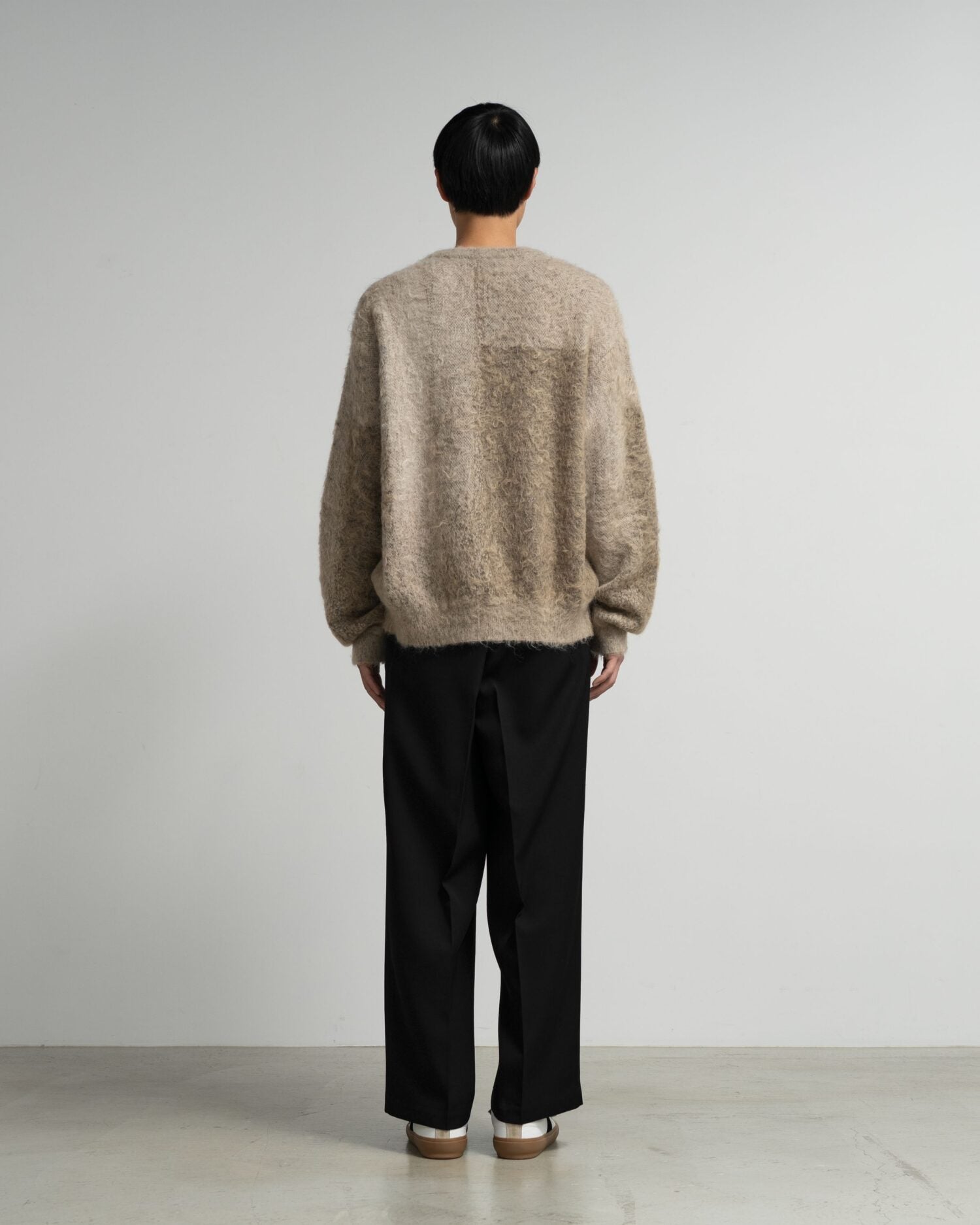 Graphpaper-YOKE for Graphpaper ABSTRACT JACQUARD CREWNECK SWEATER
