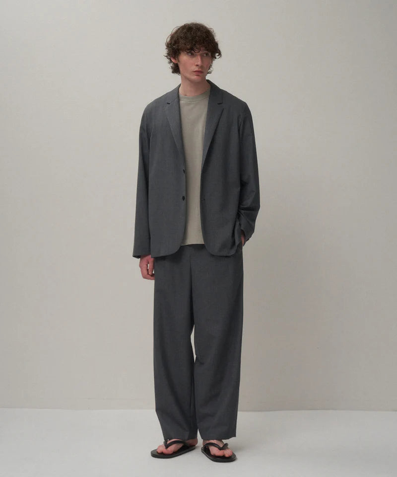 WOOL TROPICAL TAILORED JACKET