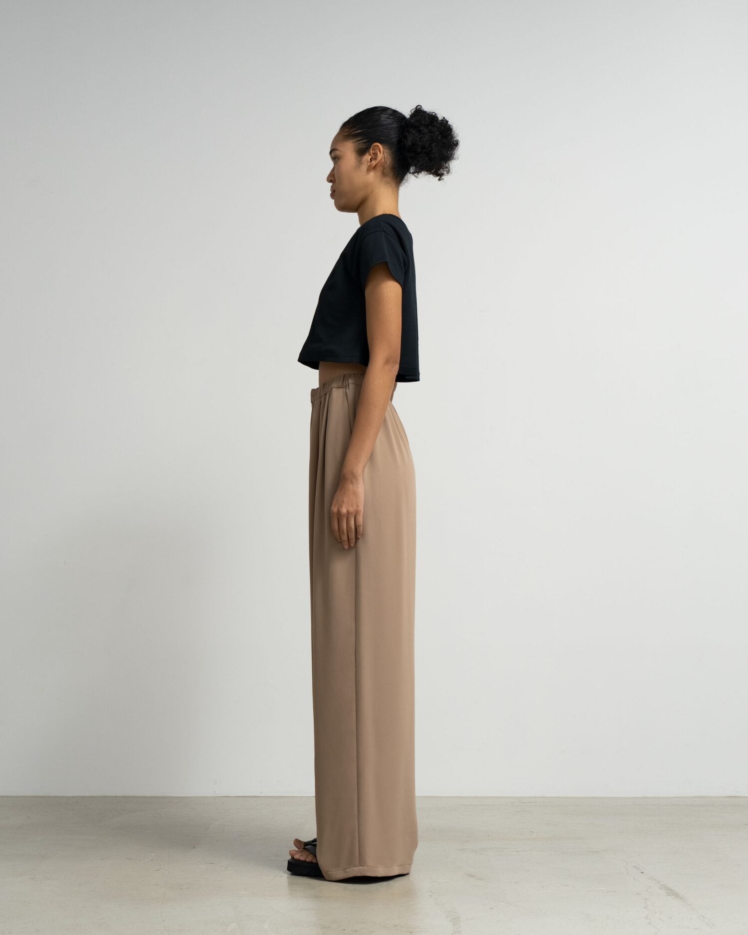 Satin Easy Wide Pants-COLLECTION-