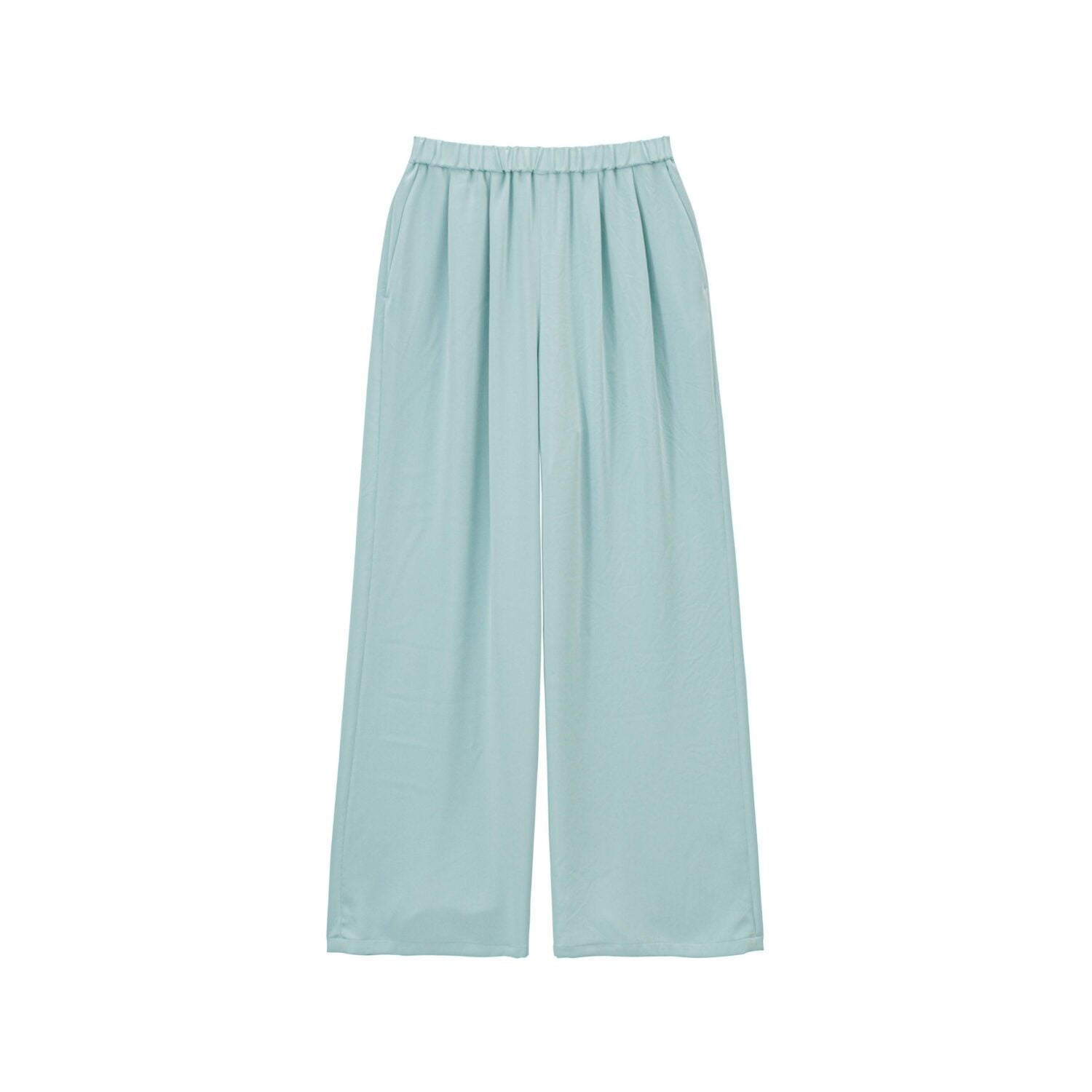 Satin Easy Wide Pants-COLLECTION-
