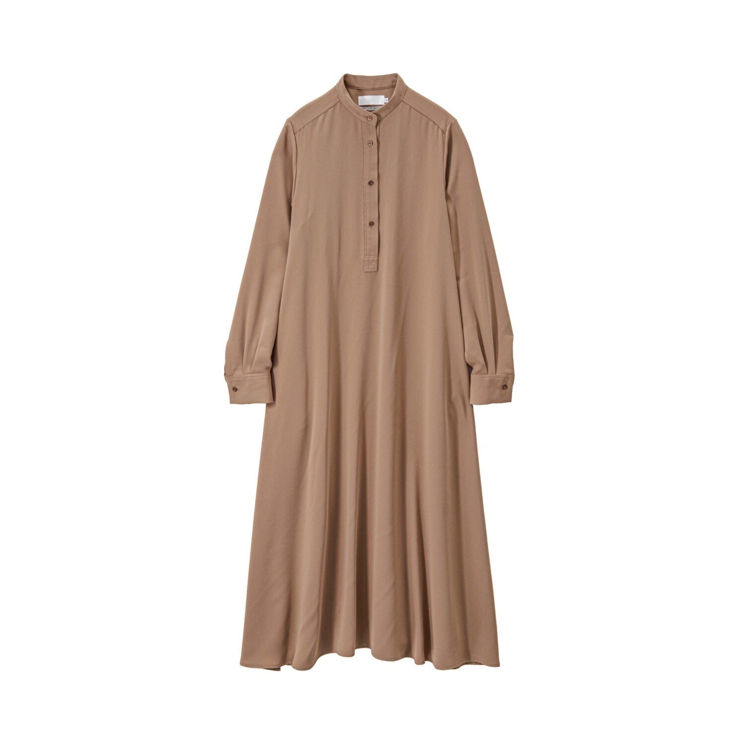 Satin Band Collar Dress-COLLECTION-