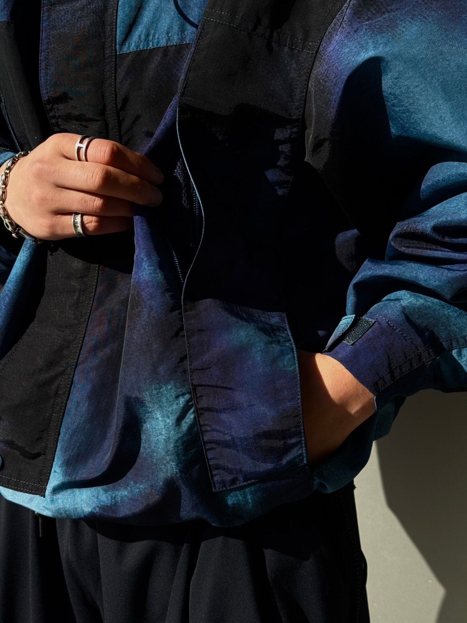 OG TIEDYE NYLON PULL OVER JACKET
