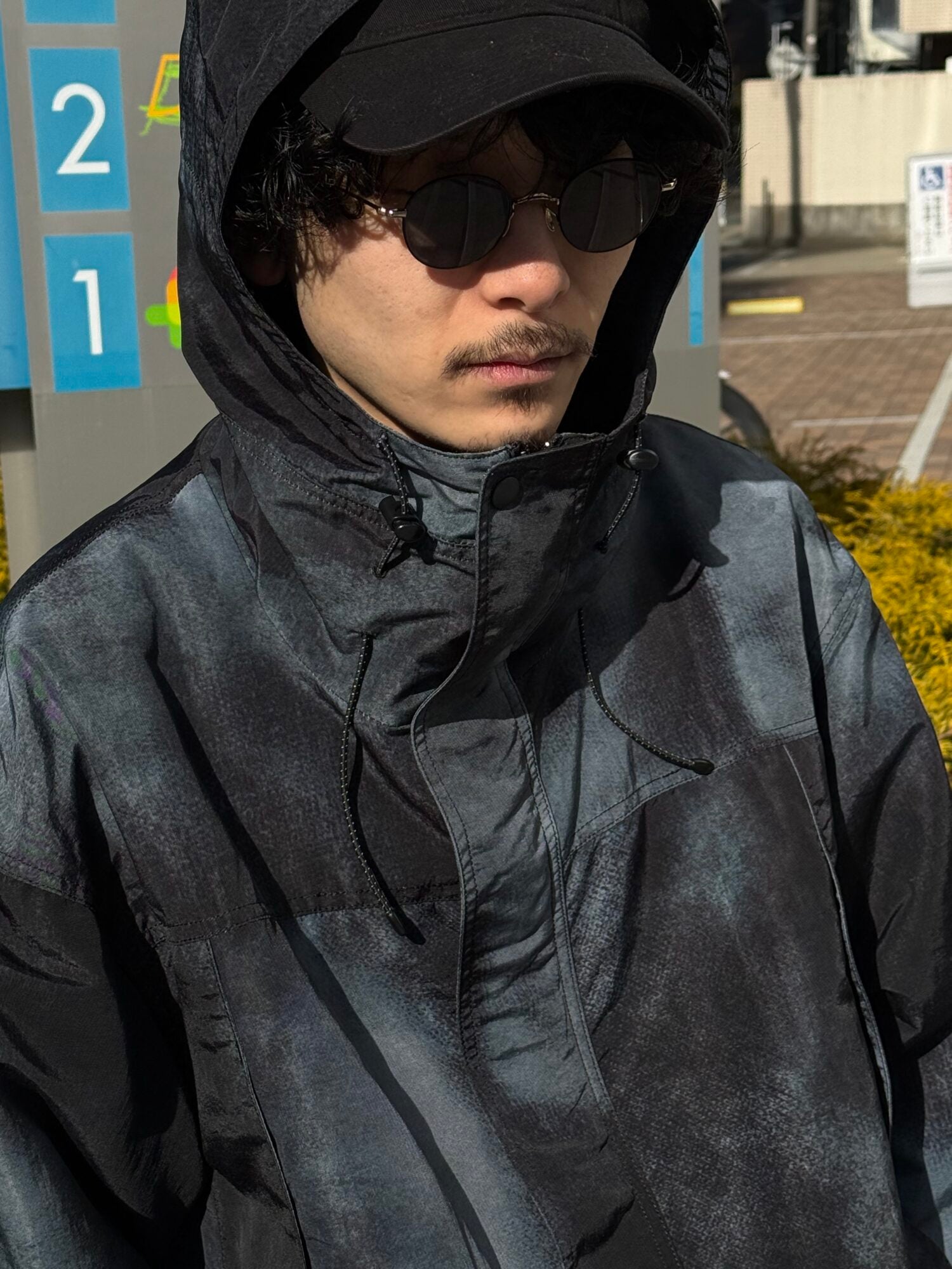 OG TIEDYE NYLON PULL OVER JACKET