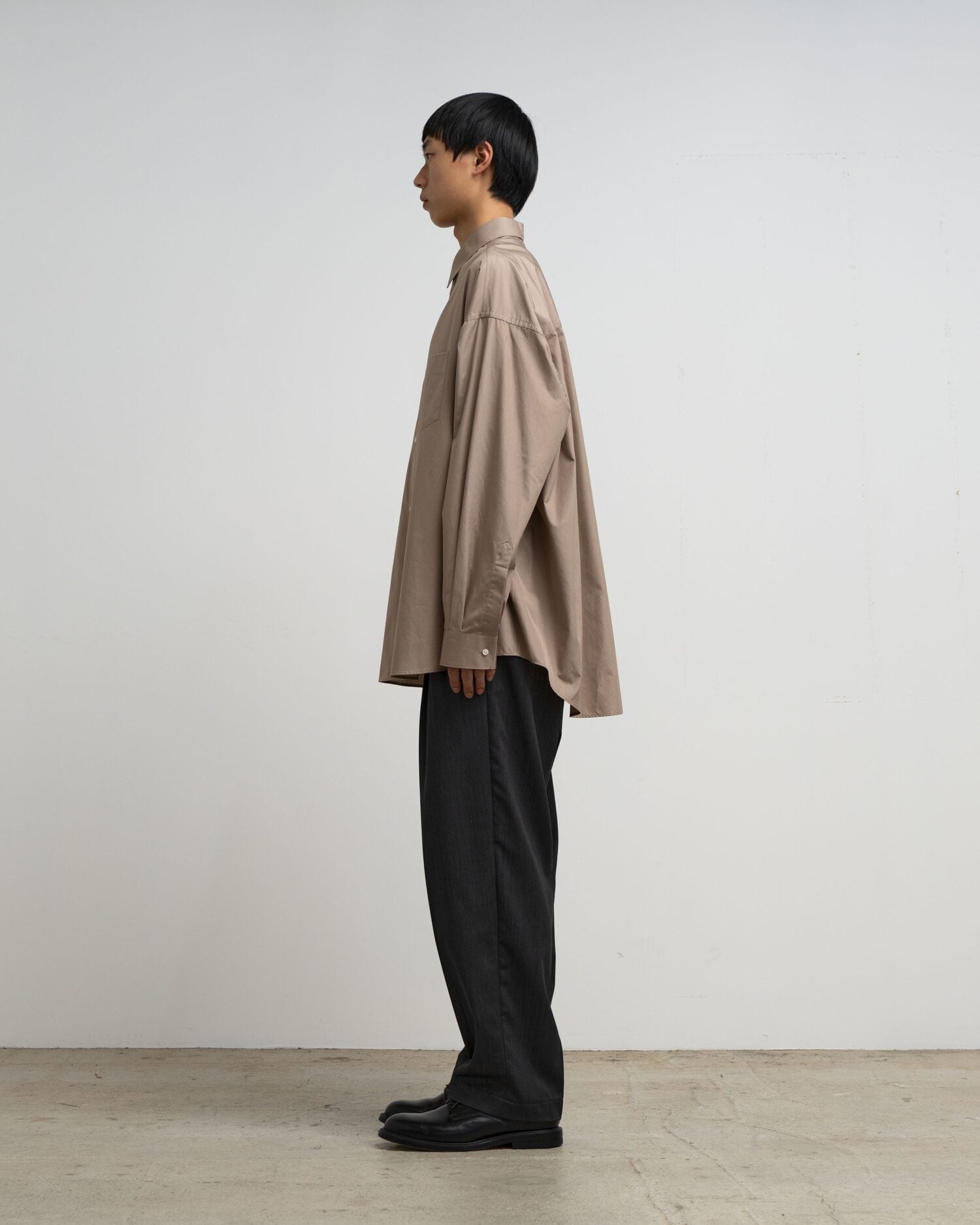 ALUMO for GP L/S Oversized Regular Collar Shirt