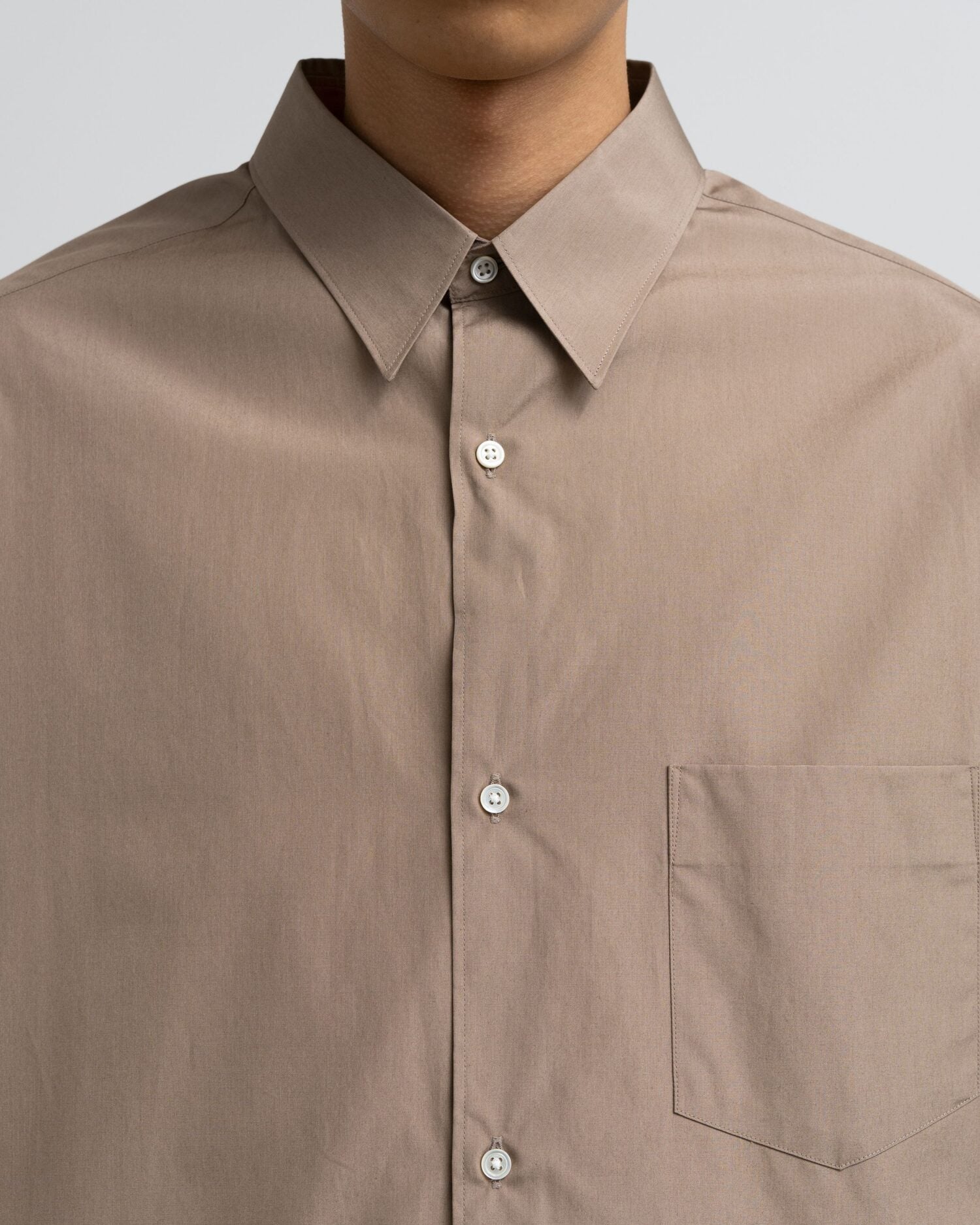 ALUMO for GP L/S Oversized Regular Collar Shirt