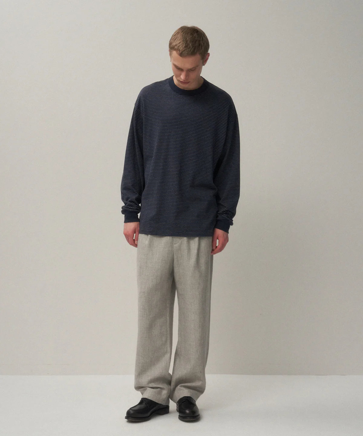 SUVIN DOUBLE JERSEY CREWNECK PULLOVER