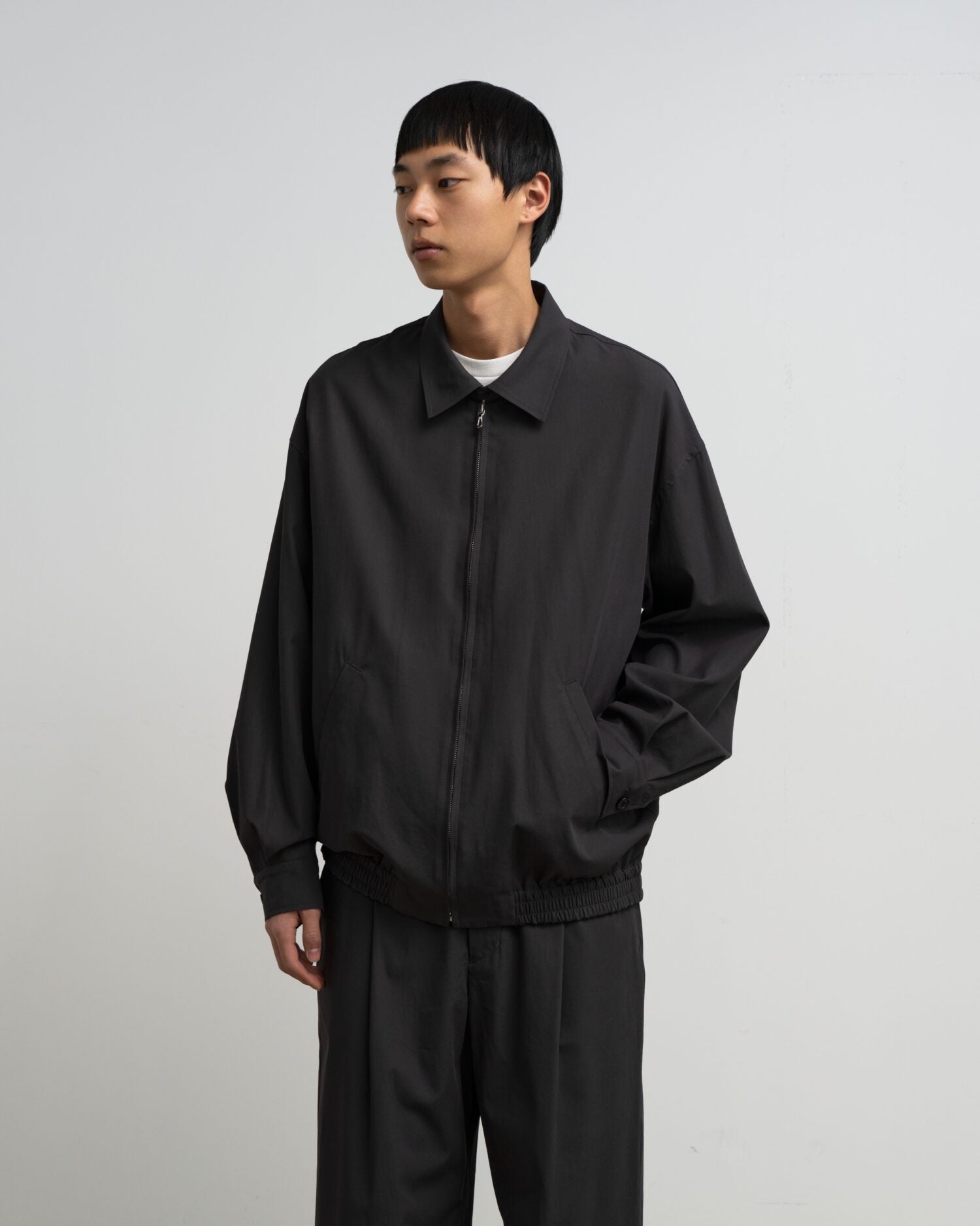 Brushed Cotton Gabardine Swing Top Jacket