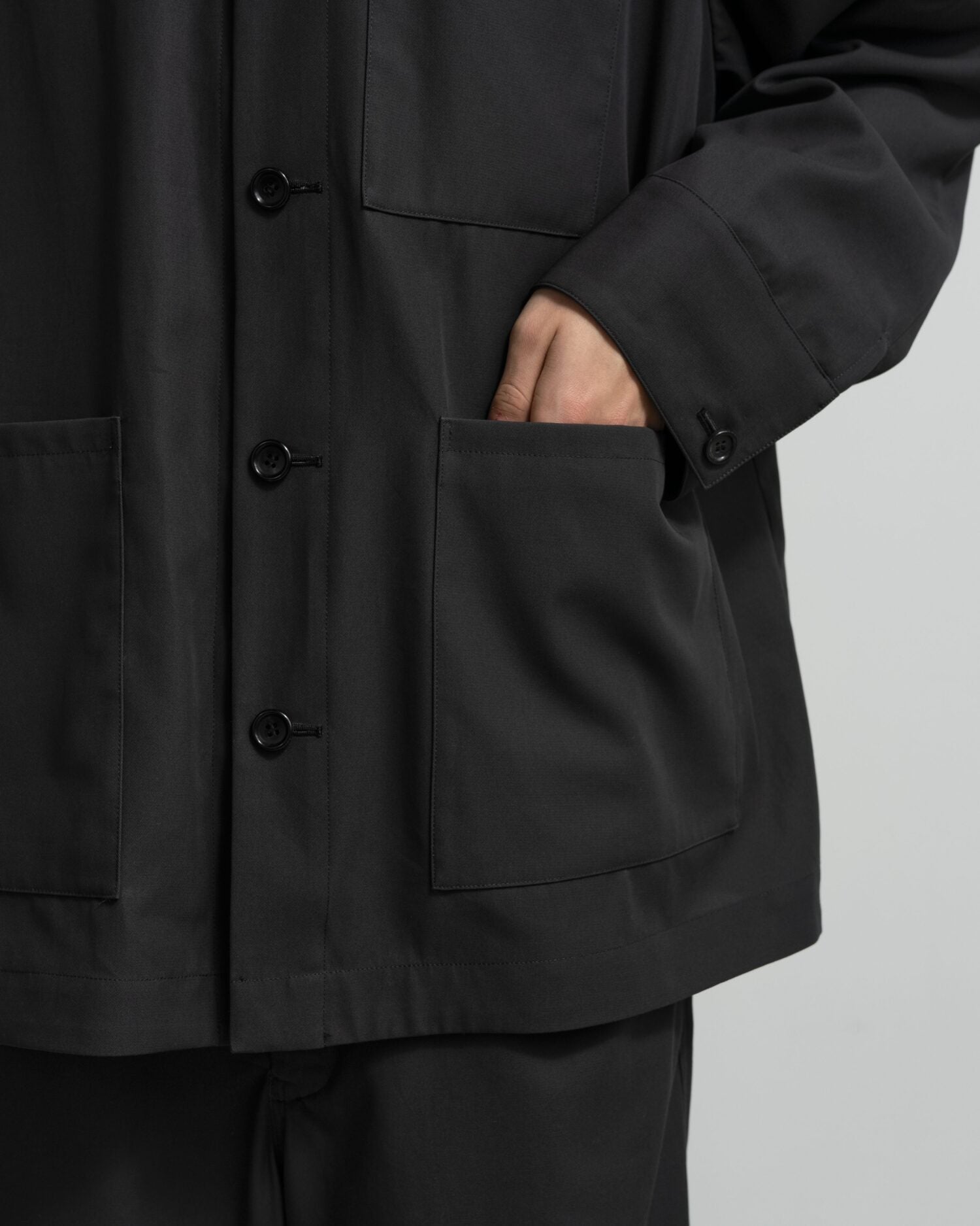 High Twist Gabardine Coverall Jacket