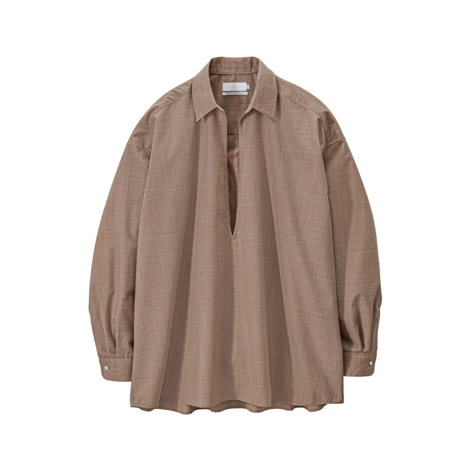 Fine Wool Heather L/S Skipper Shirt