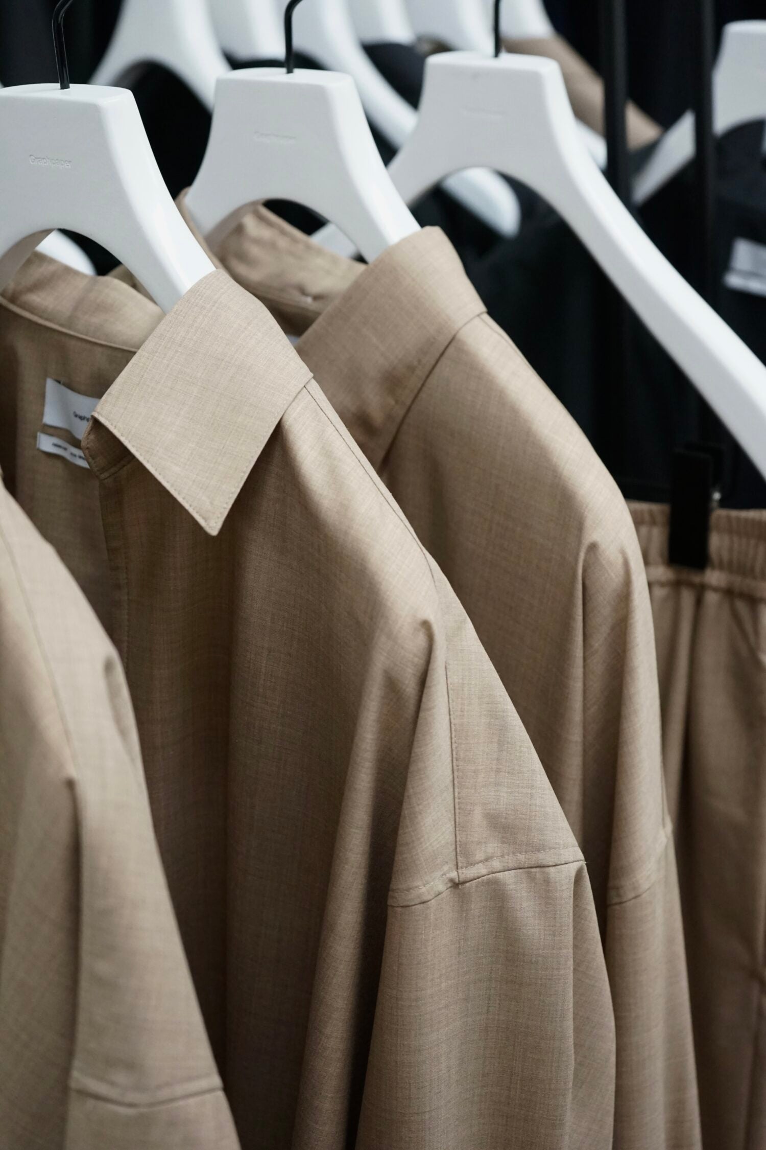 Fine Wool Heather Oversized S/S B.D. Shirt