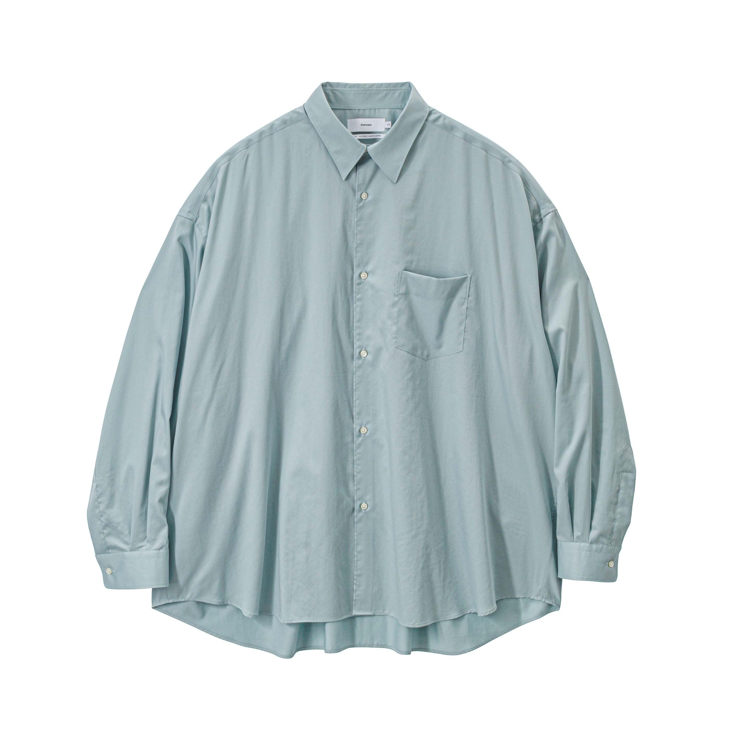 【2/28(土)発売】Silicon Poplin Oversized Regular Collar Shirt