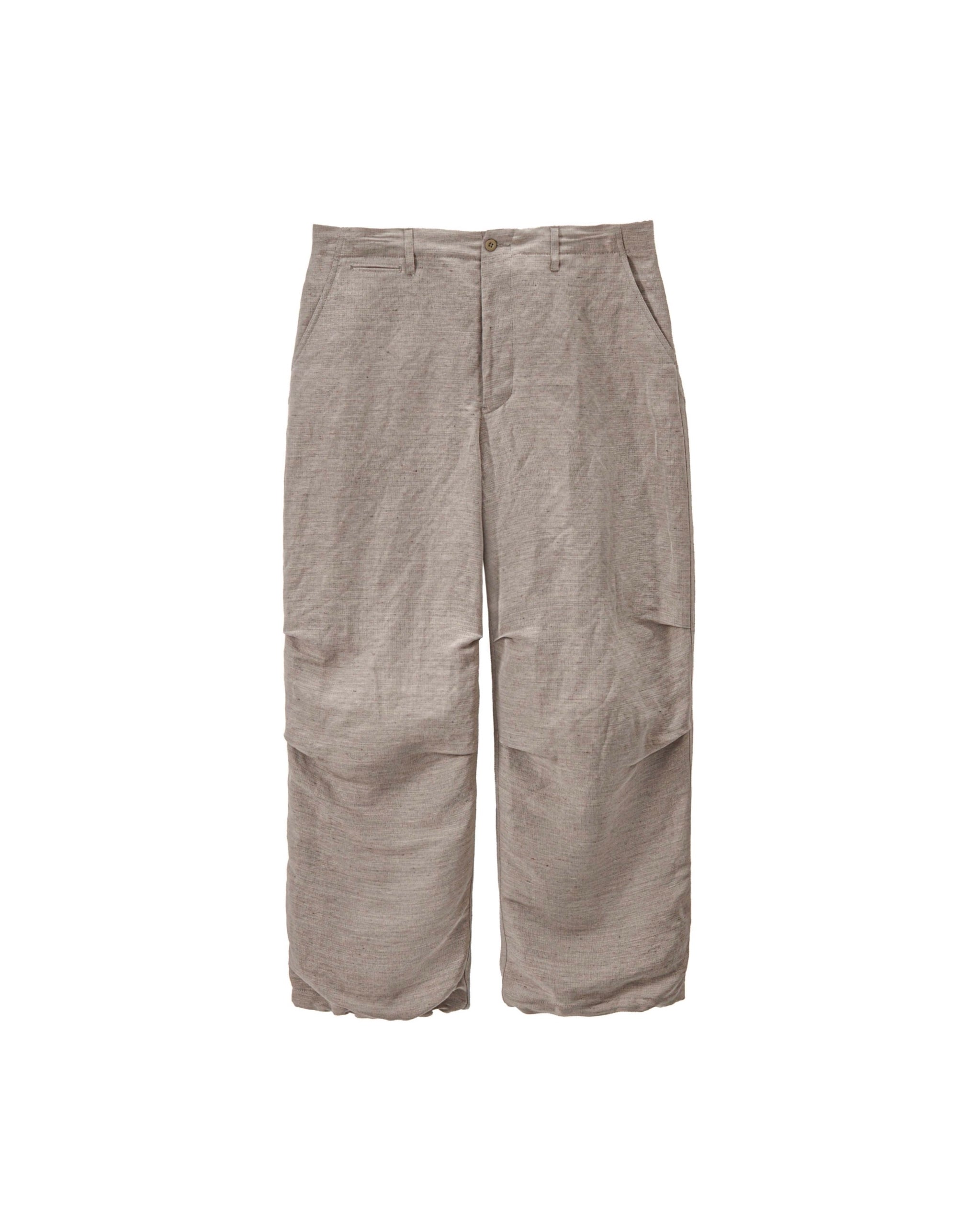 Linen Cupro Hopsack Military Pants