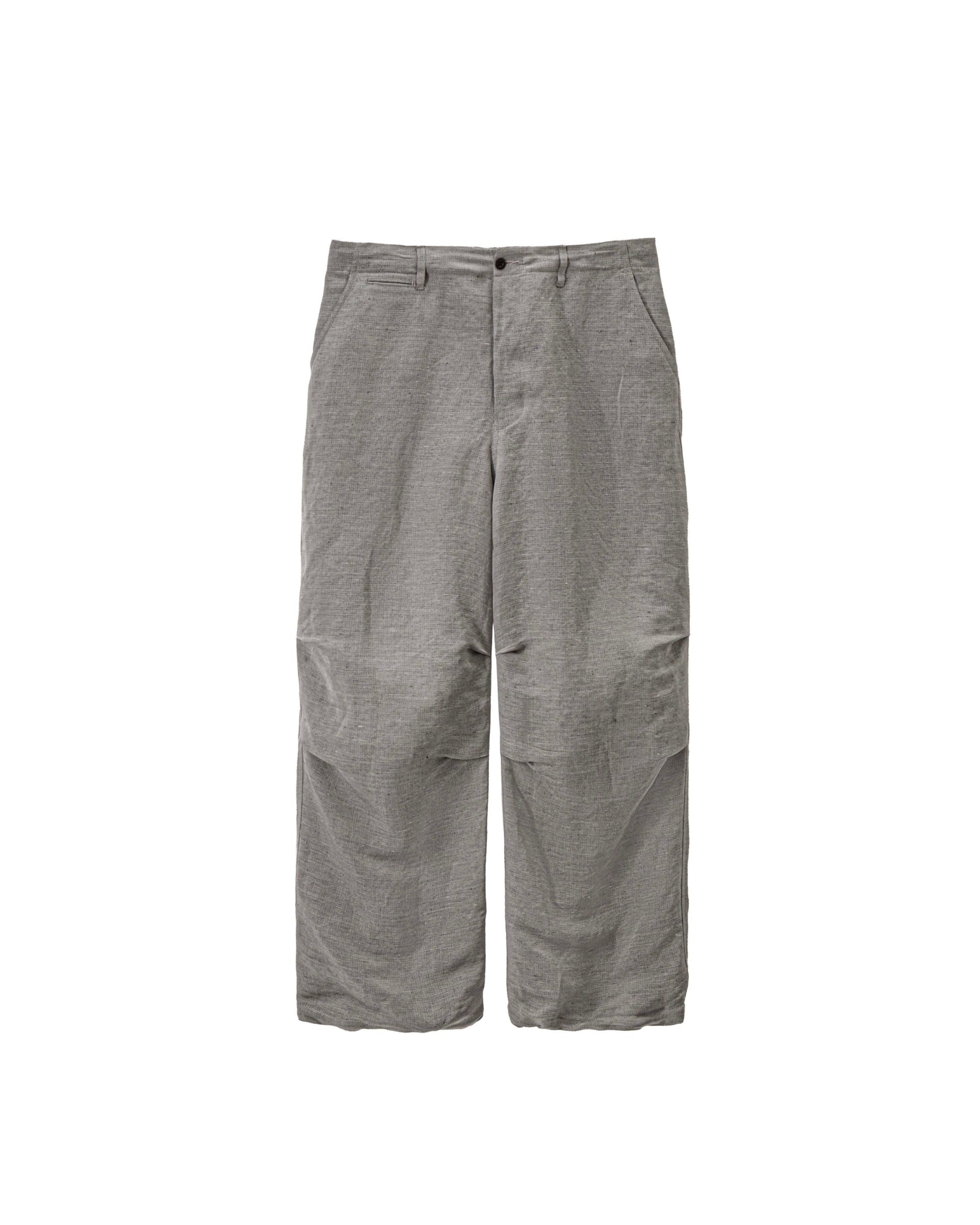 Linen Cupro Hopsack Military Pants