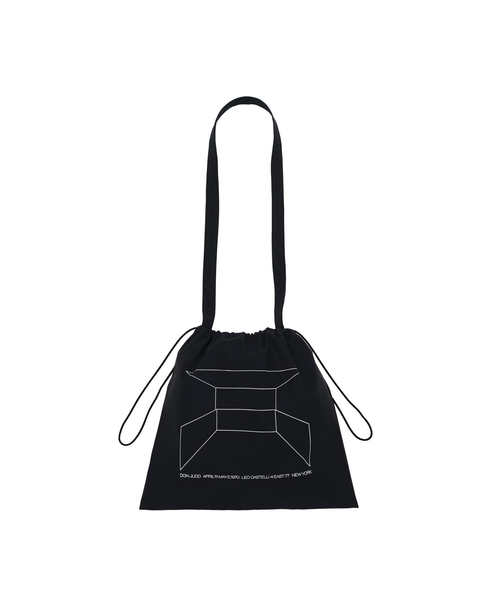 Donald Judd with Graphpaper Artwork Printed Drawstring Bag