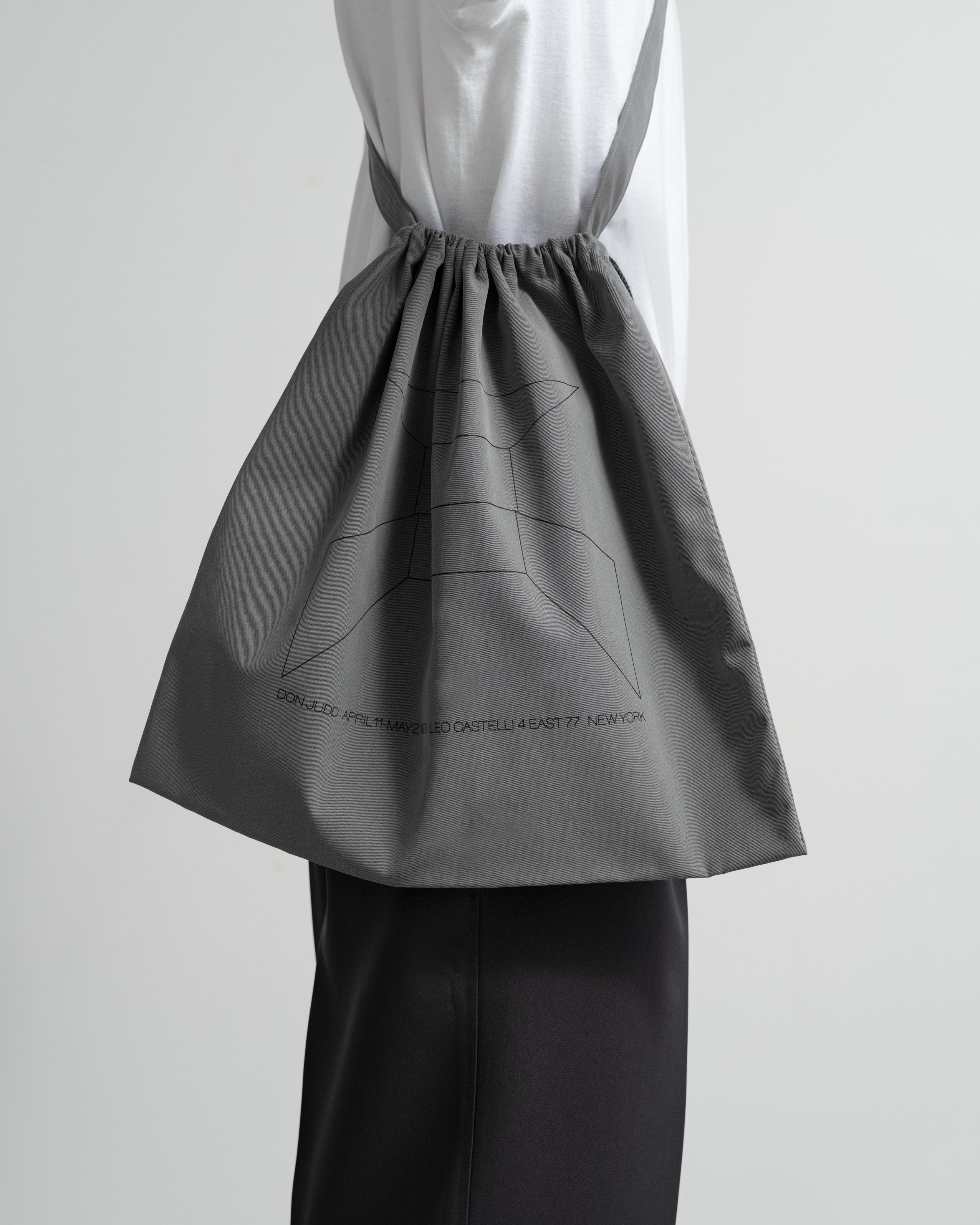 Donald Judd with Graphpaper Artwork Printed Drawstring Bag