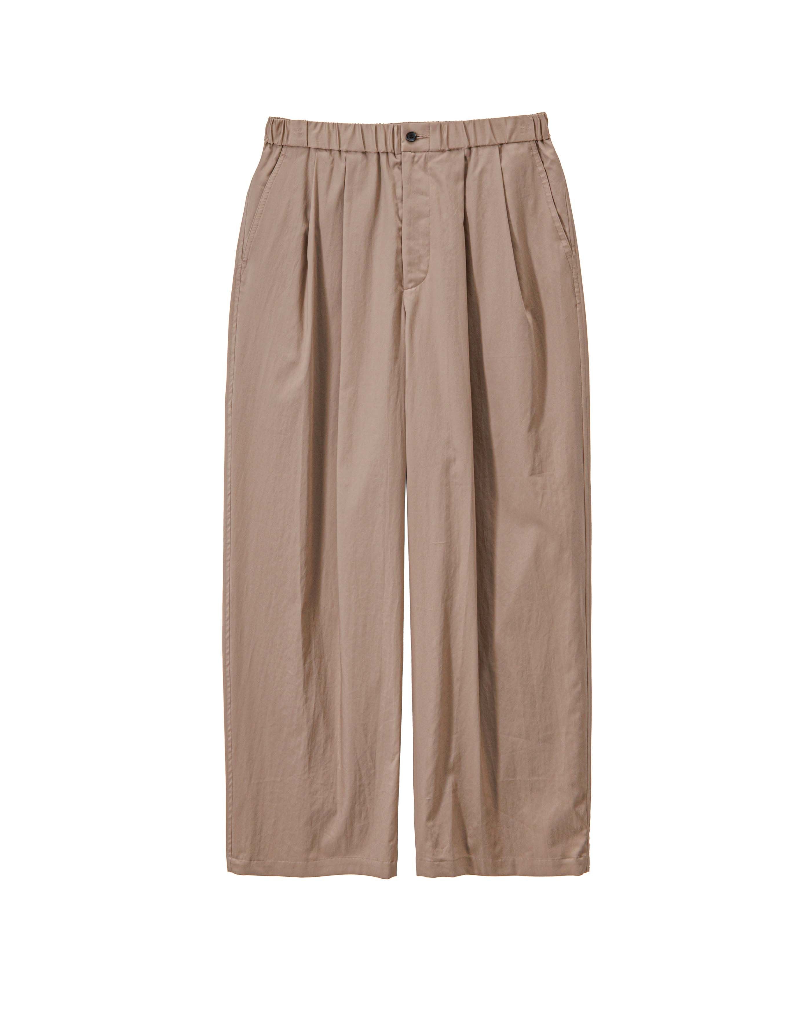 Fine Wool Heather Drawstring Track Pants