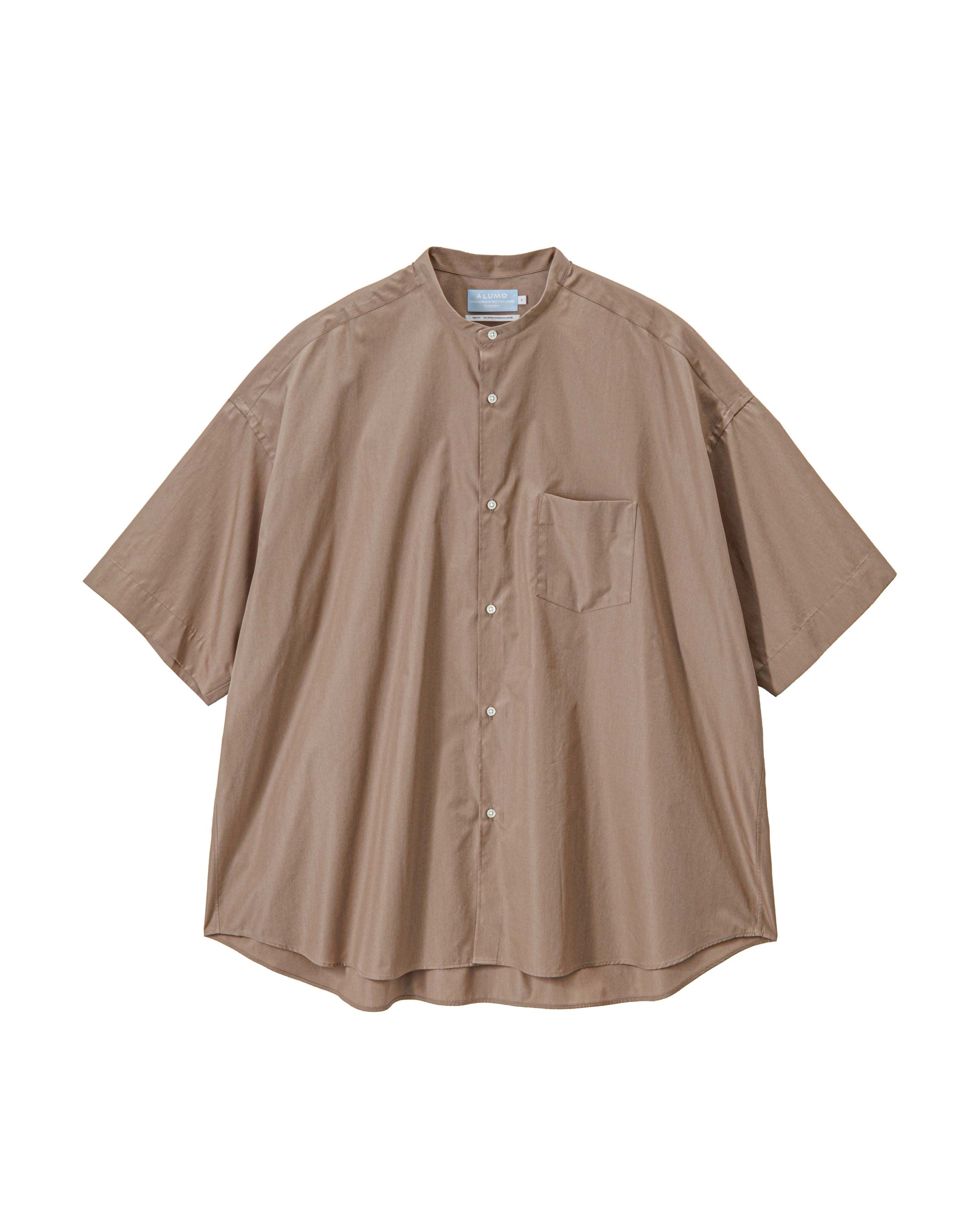 最終価格　leno&amp;co BAND COLLAR BIG SHIRT LENO (リノ) BAND COLLAR SHIRT / バンドカラーシャツ