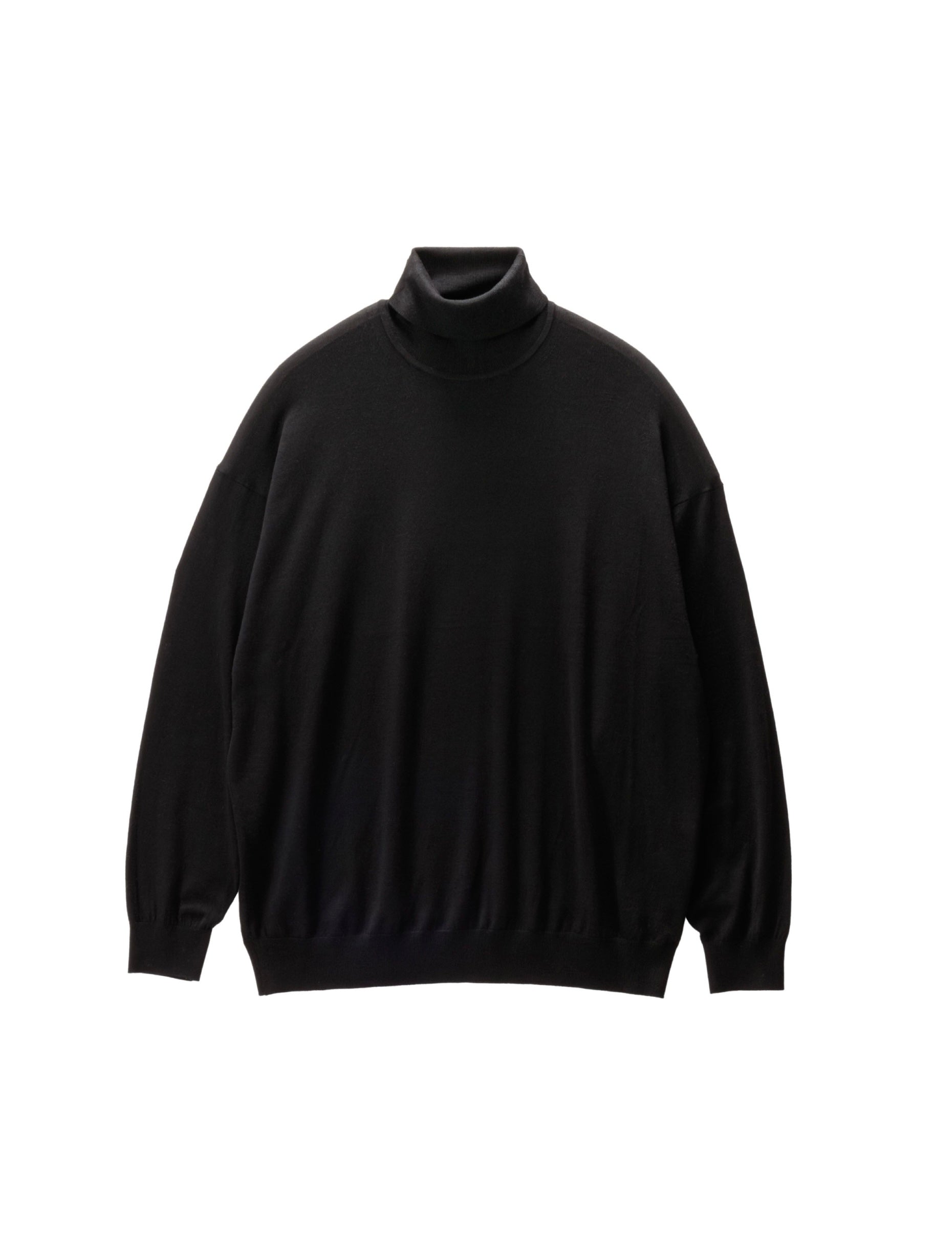 High Gauge L/S Oversized High Neck Knit